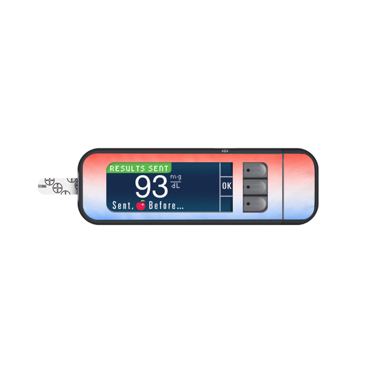 Freedom Fade Bayer Contour Next Glucometer Sticker - Pump Peelz