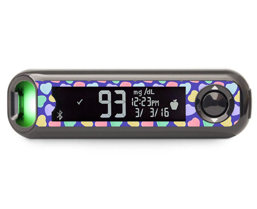 Candy Hearts Bayer Contour© Next One Glucometer-Pump Peelz