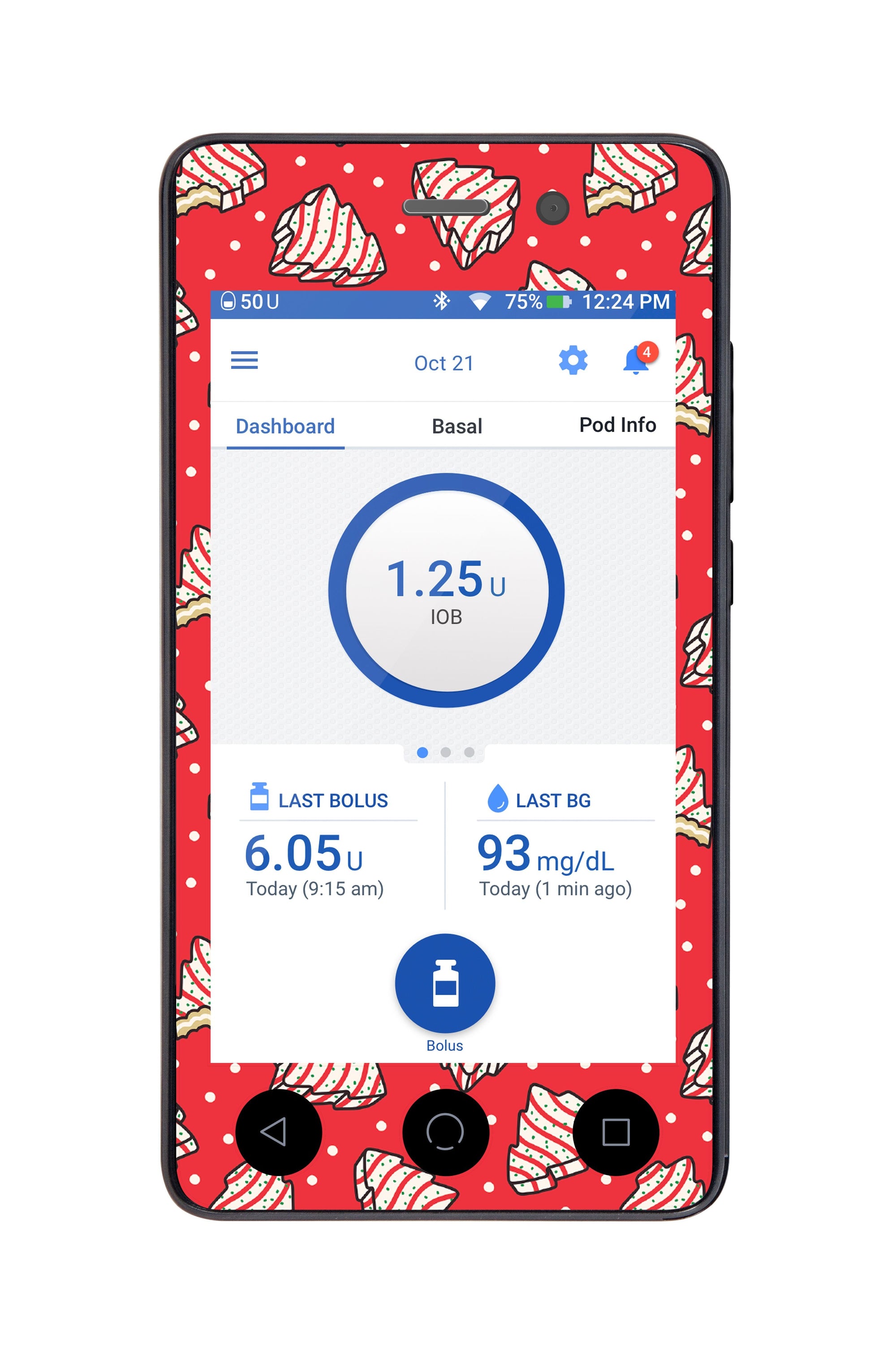 Christmas Cakes Omnipod DASH™-Pump Peelz