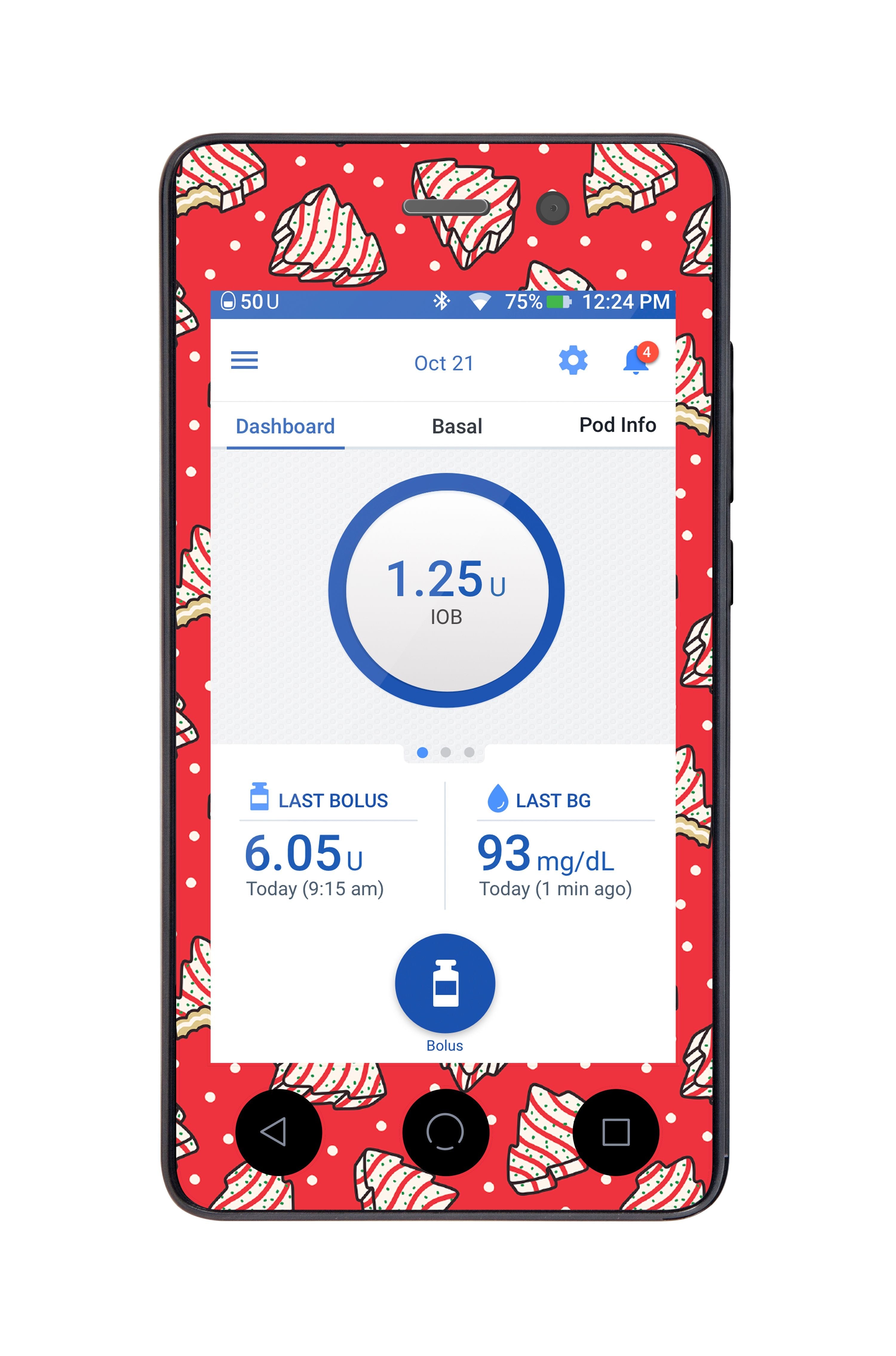 Christmas Cakes Omnipod DASH™-Pump Peelz
