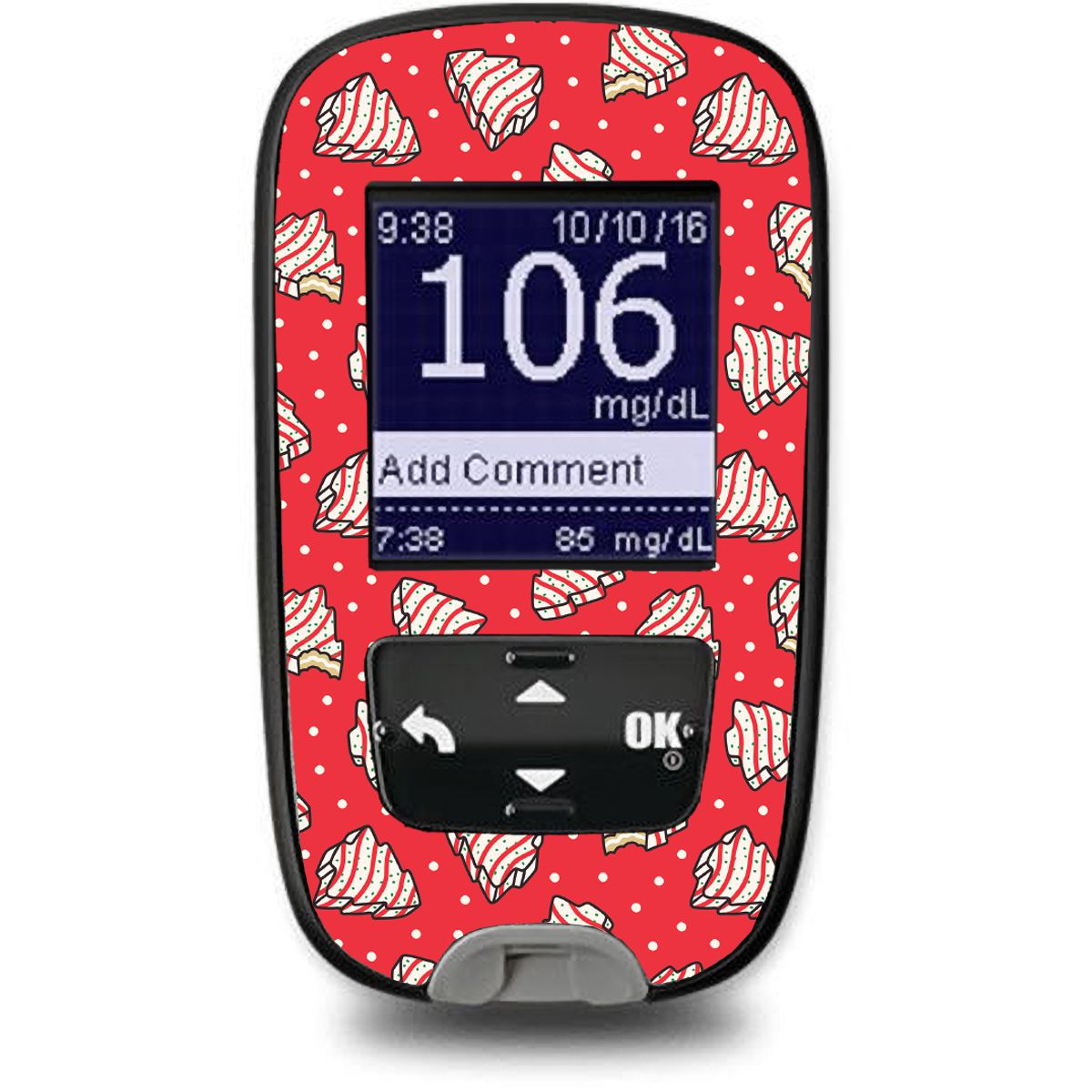 Christmas Cakes Sticker for the Accu-Chek Guide Glucometer-Pump Peelz