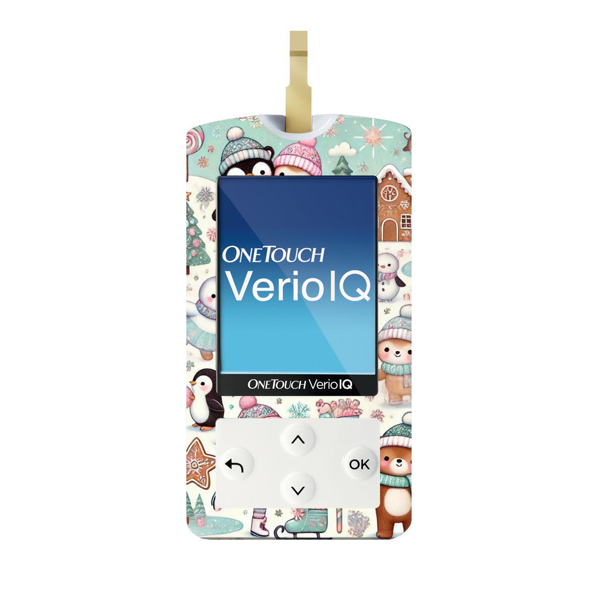Christmas Scene OneTouch Verio IQ Glucometer-Pump Peelz