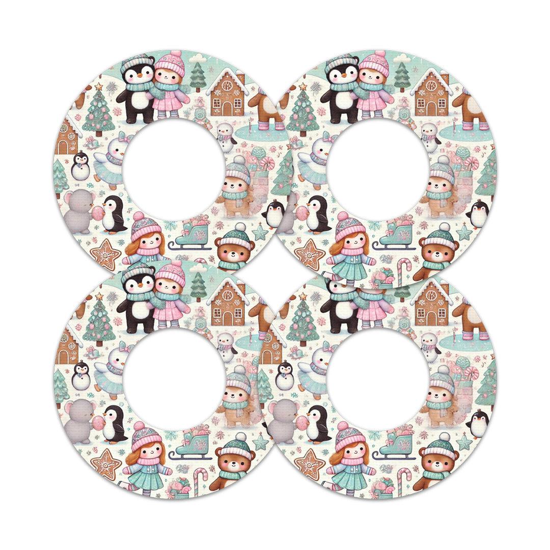Christmas Scene Patch Tape Designed for the FreeStyle Libre 2-Pump Peelz