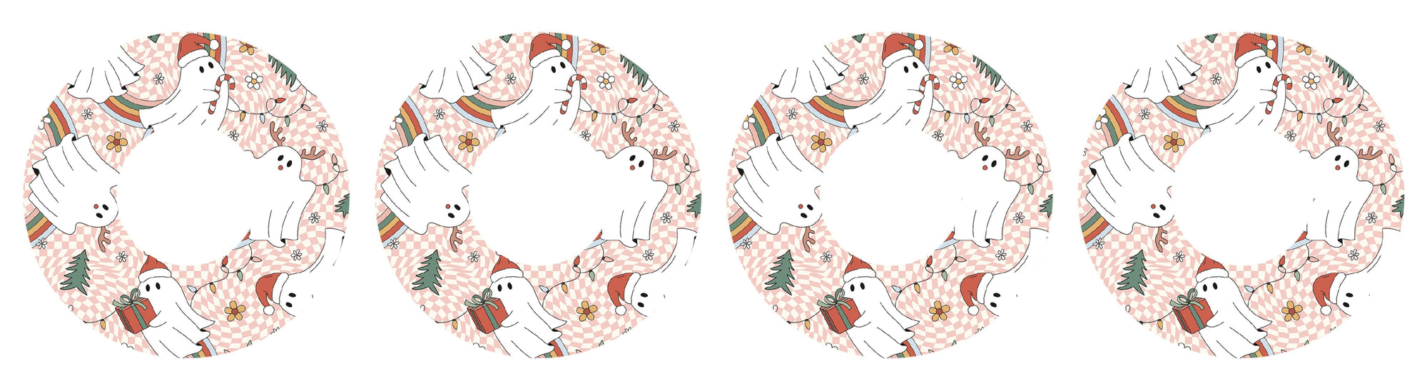 Christmas Spirits Patch Tape Designed for the FreeStyle Libre 2-Pump Peelz