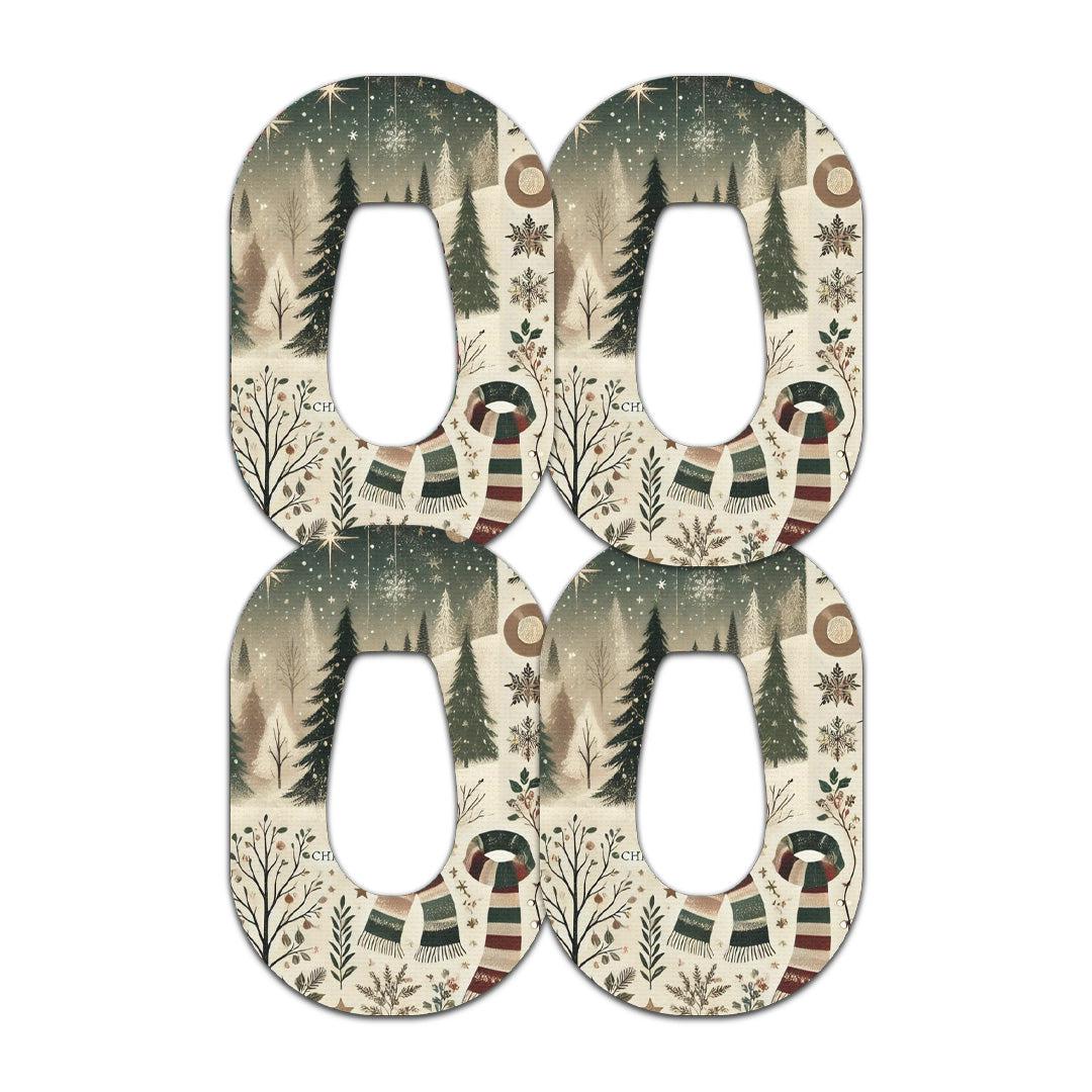 Cottagecore Christmas Patch Tape Designed for the DEXCOM G6-Pump Peelz