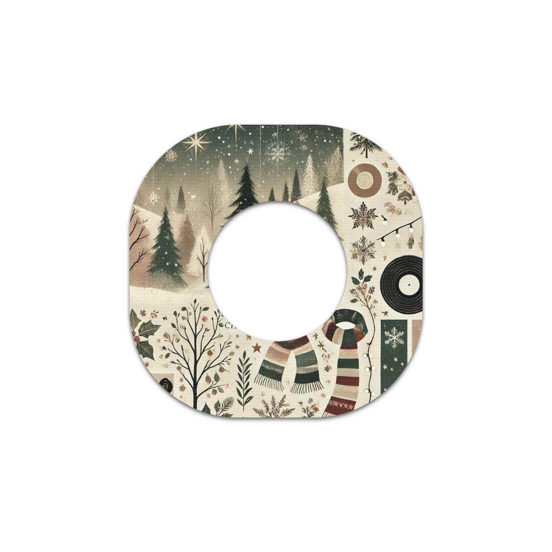 Cottagecore Christmas Patch Tape Designed for the DEXCOM G7 and Stelo-Pump Peelz