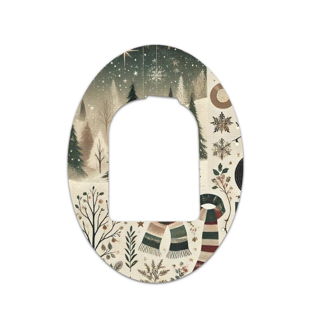 Cottagecore Christmas Patch Tape Designed for the Omnipod-Pump Peelz