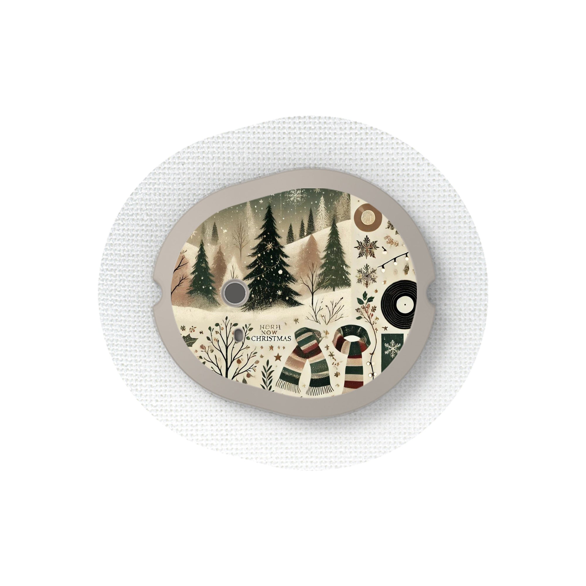 Cottagecore Christmas Sticker Designed for the DEXCOM G7 and Stelo Transmitter-Pump Peelz