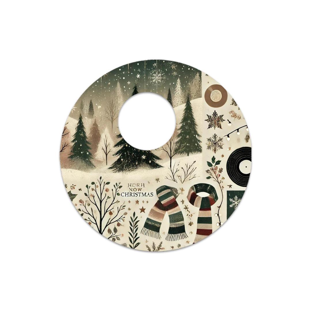 Cottagecore Christmas Sticker Designed for the FreeStyle Libre 3 Sensor-Pump Peelz