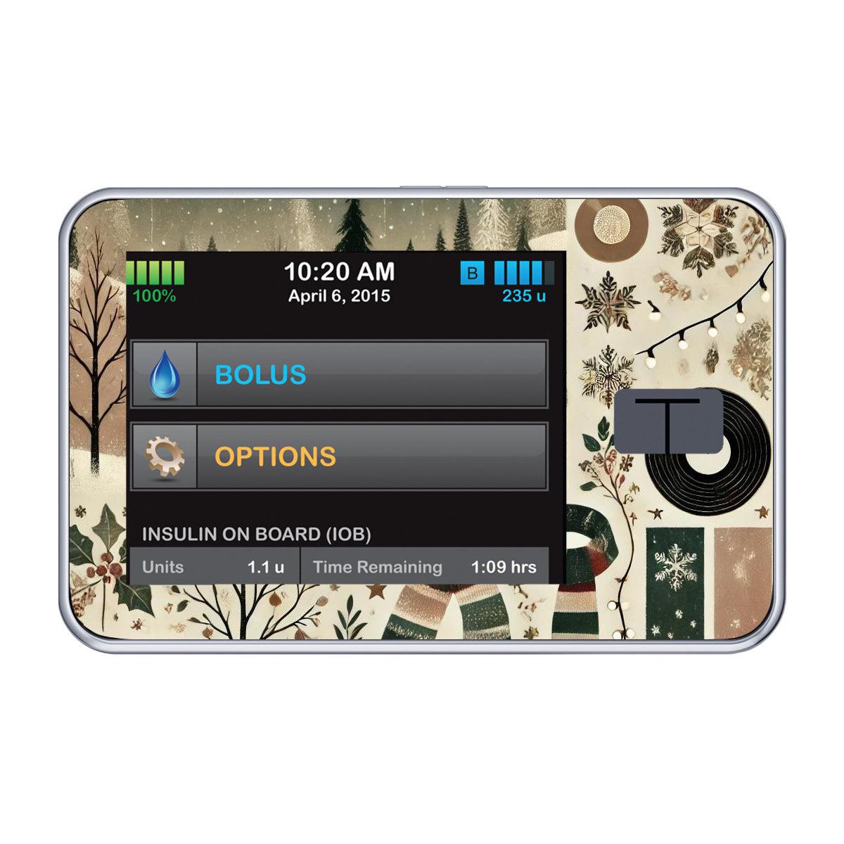 Cottagecore Christmas Sticker for Tandem t:slim-Pump Peelz