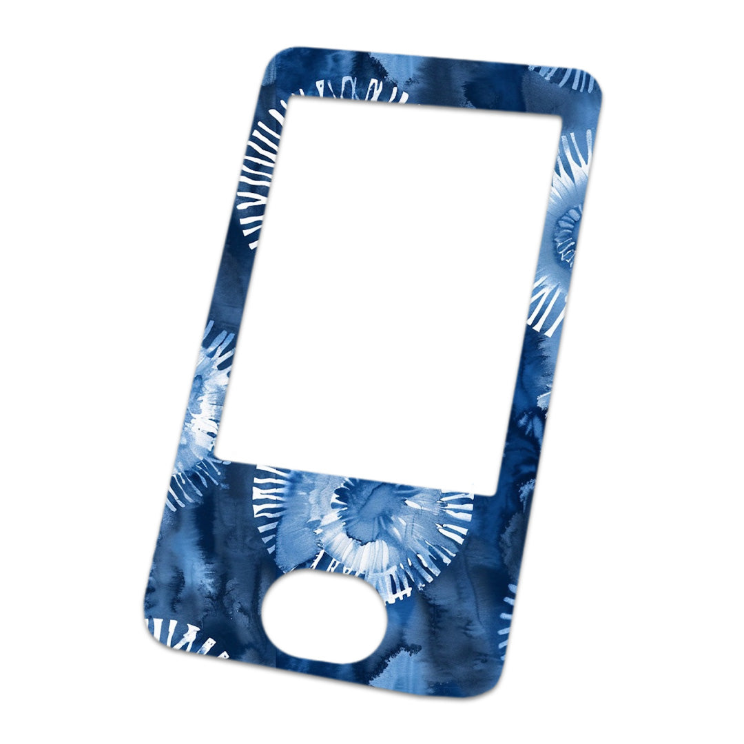 Monochrome Blue Tie Dye DEXCOM G6 Touchscreen Receiver