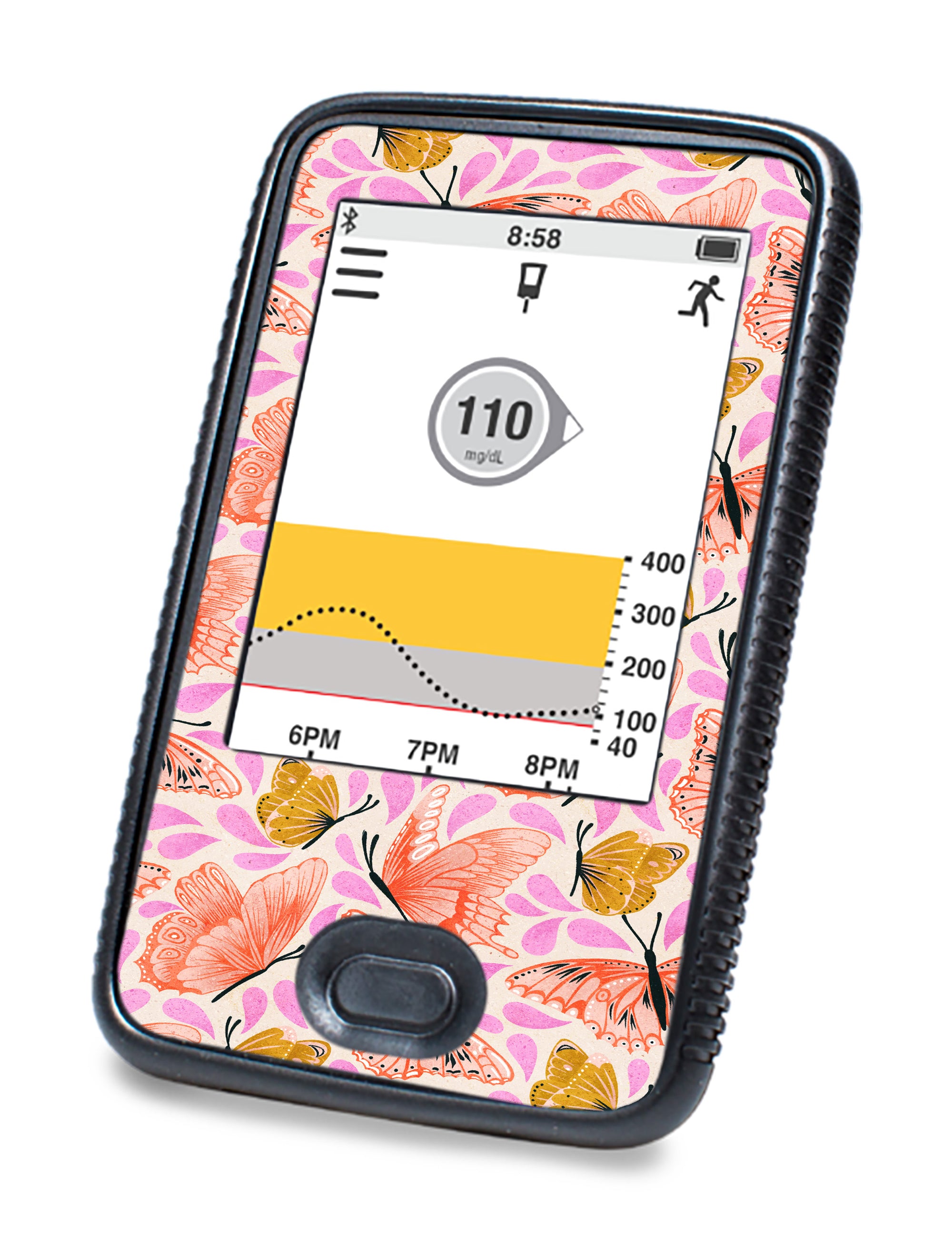 Mariposa Magic Dexcom G6 Touchscreen Receiver Sticker - Pump Peelz