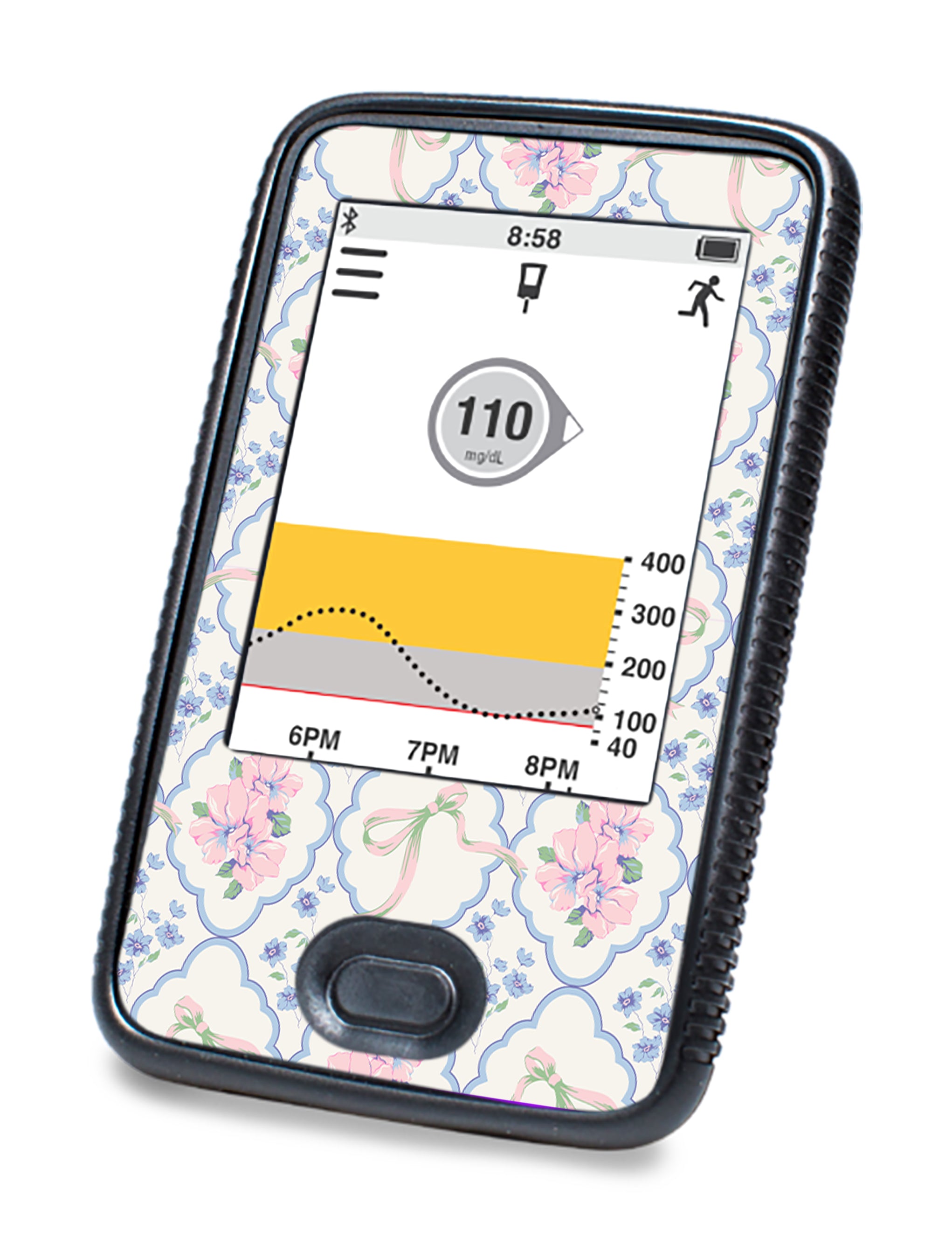 Spring Coquette Dexcom G6 Touchscreen Receiver Sticker - Pump Peelz