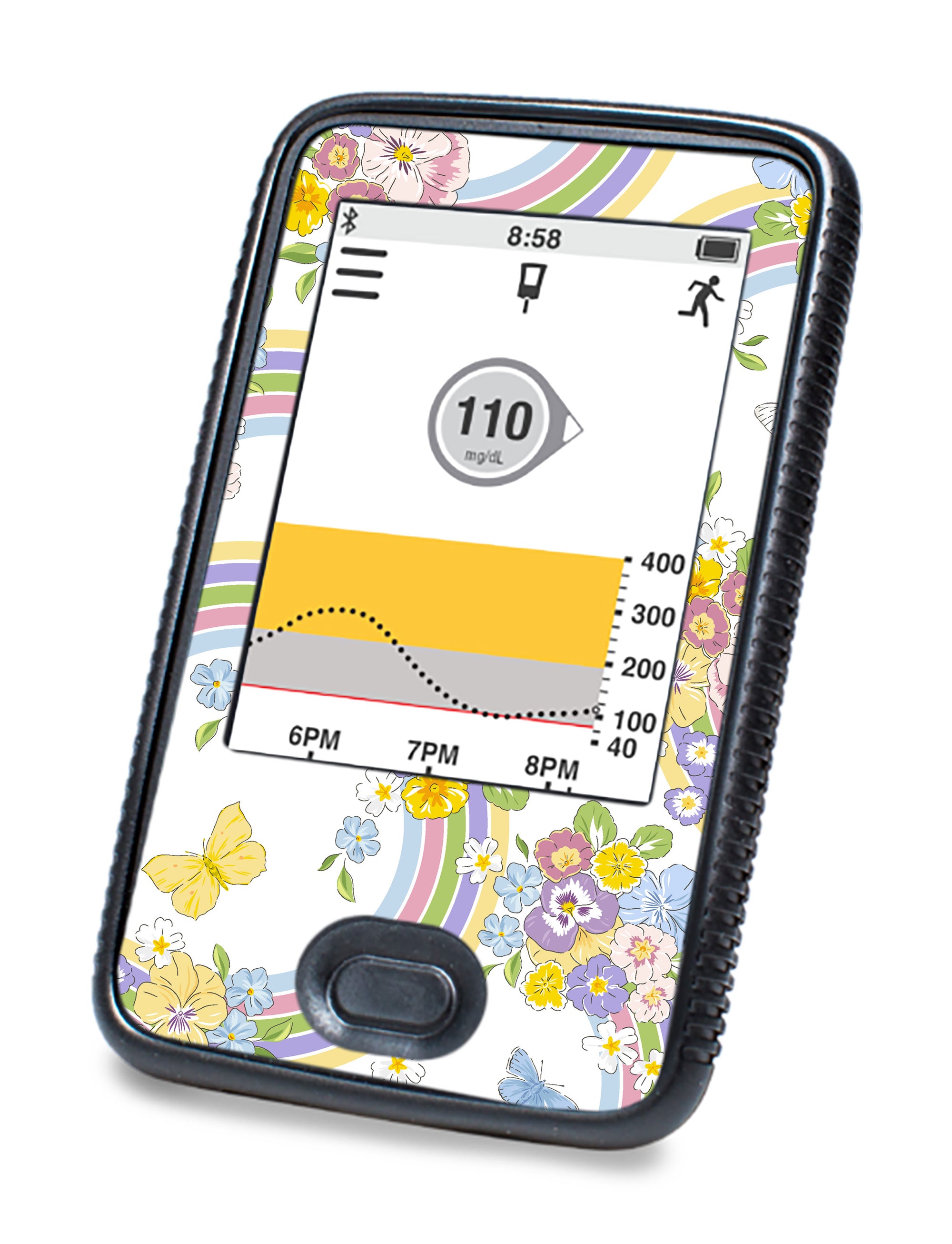 Rainbow Blooms DEXCOM G6 Touchscreen Receiver