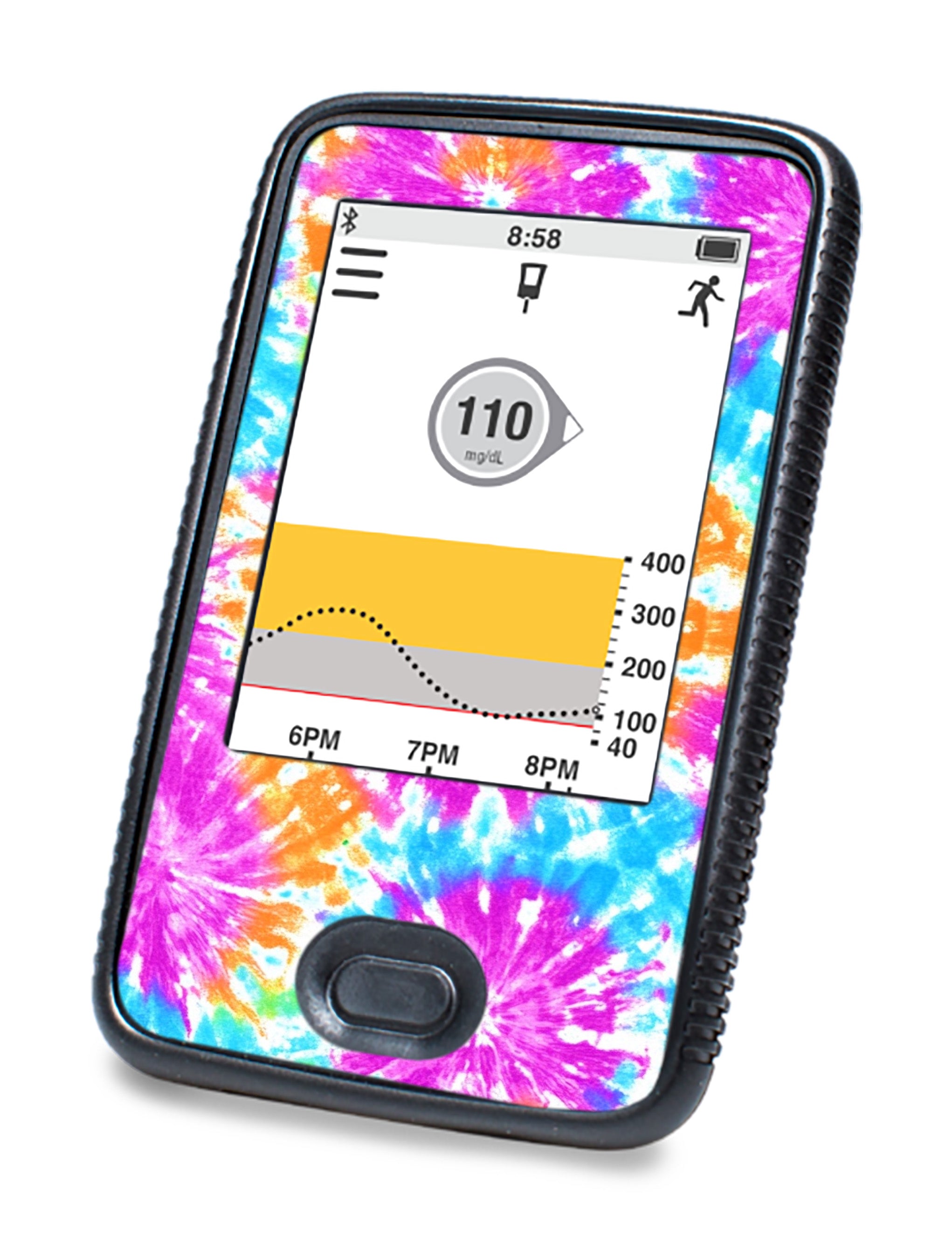 Neon Tie Dye DEXCOM G6 Touchscreen Receiver