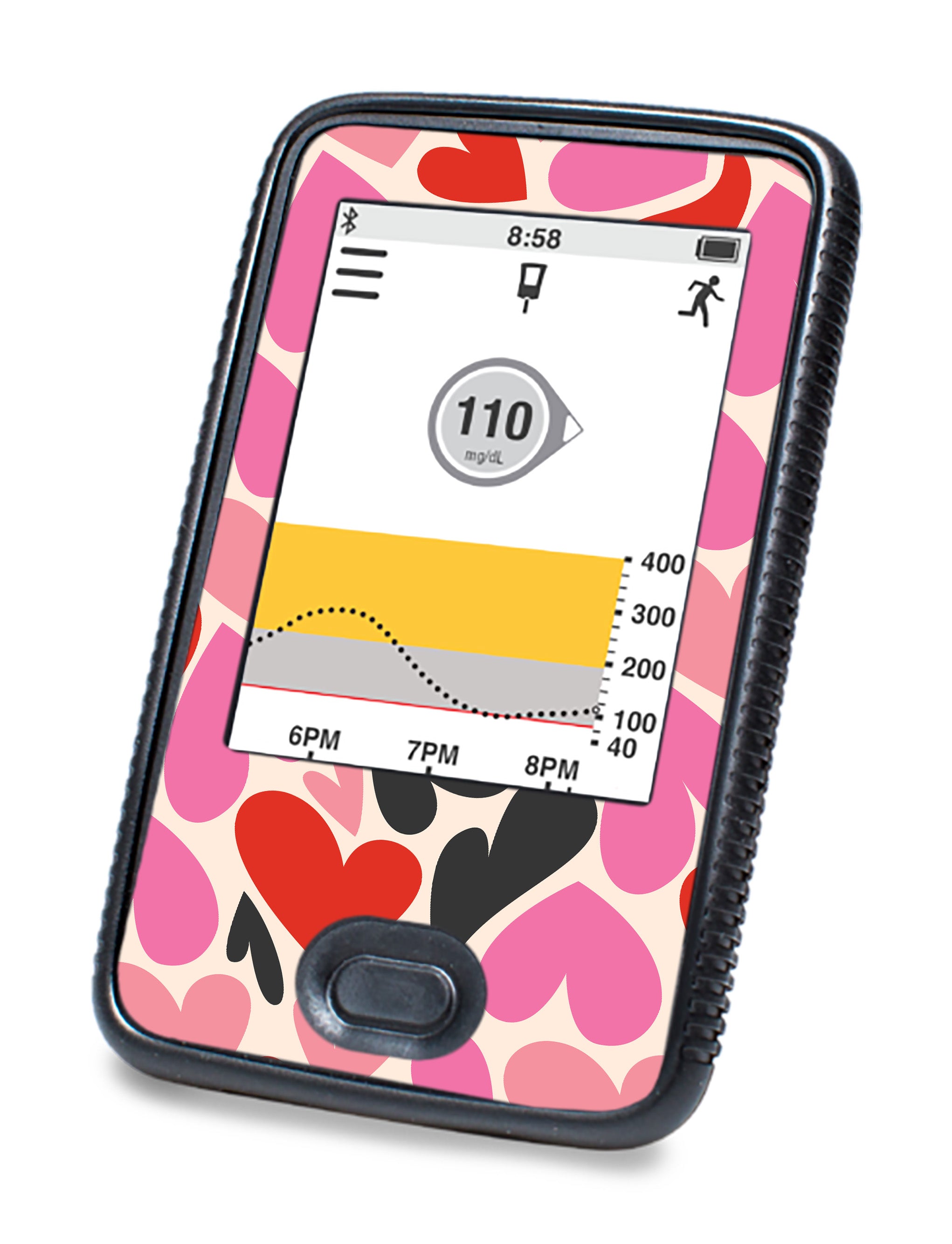Heartbreaker Dexcom G6 Touchscreen Receiver Sticker - Pump Peelz