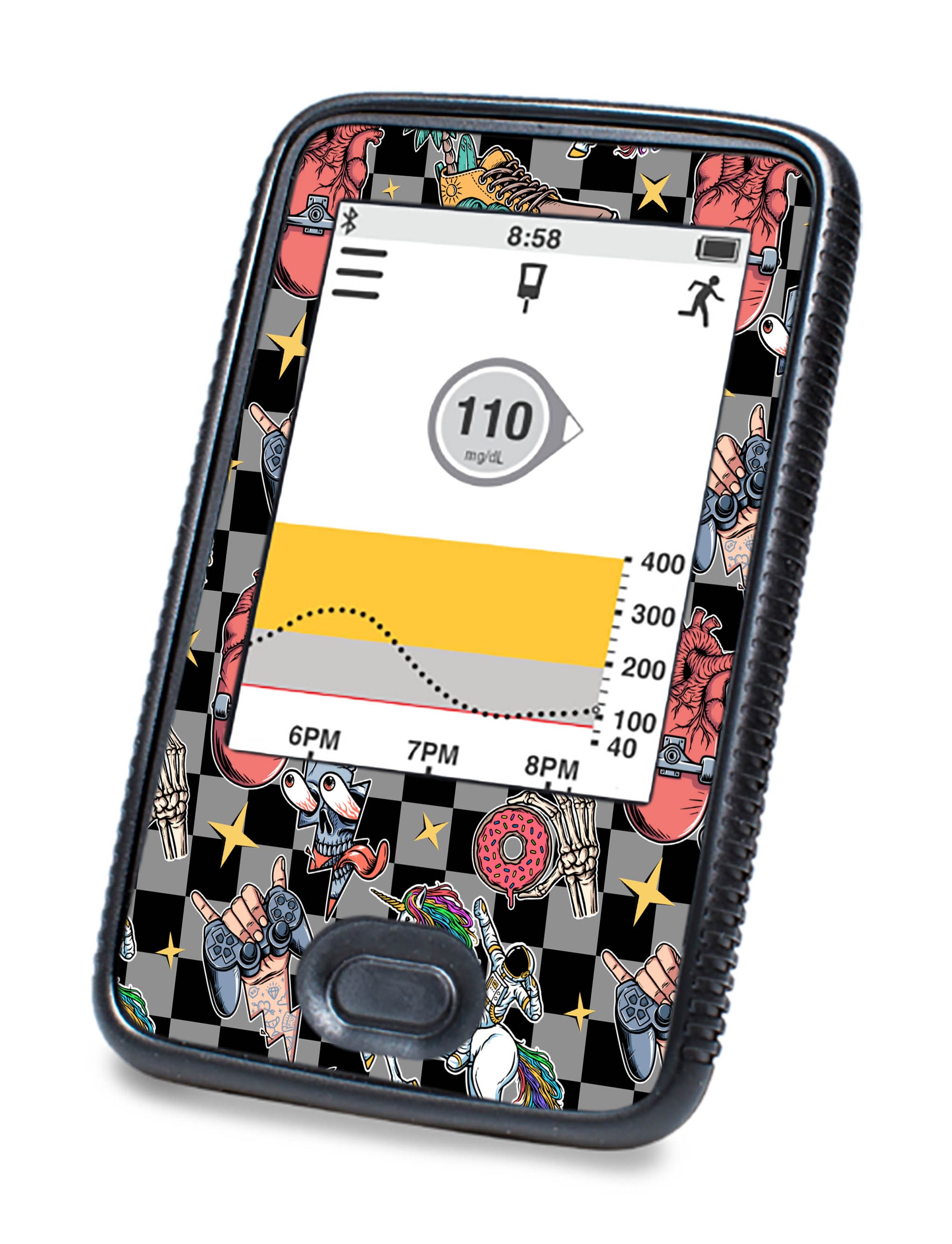 Totally Radical Dexcom G6 Touchscreen Receiver Sticker - Pump Peelz