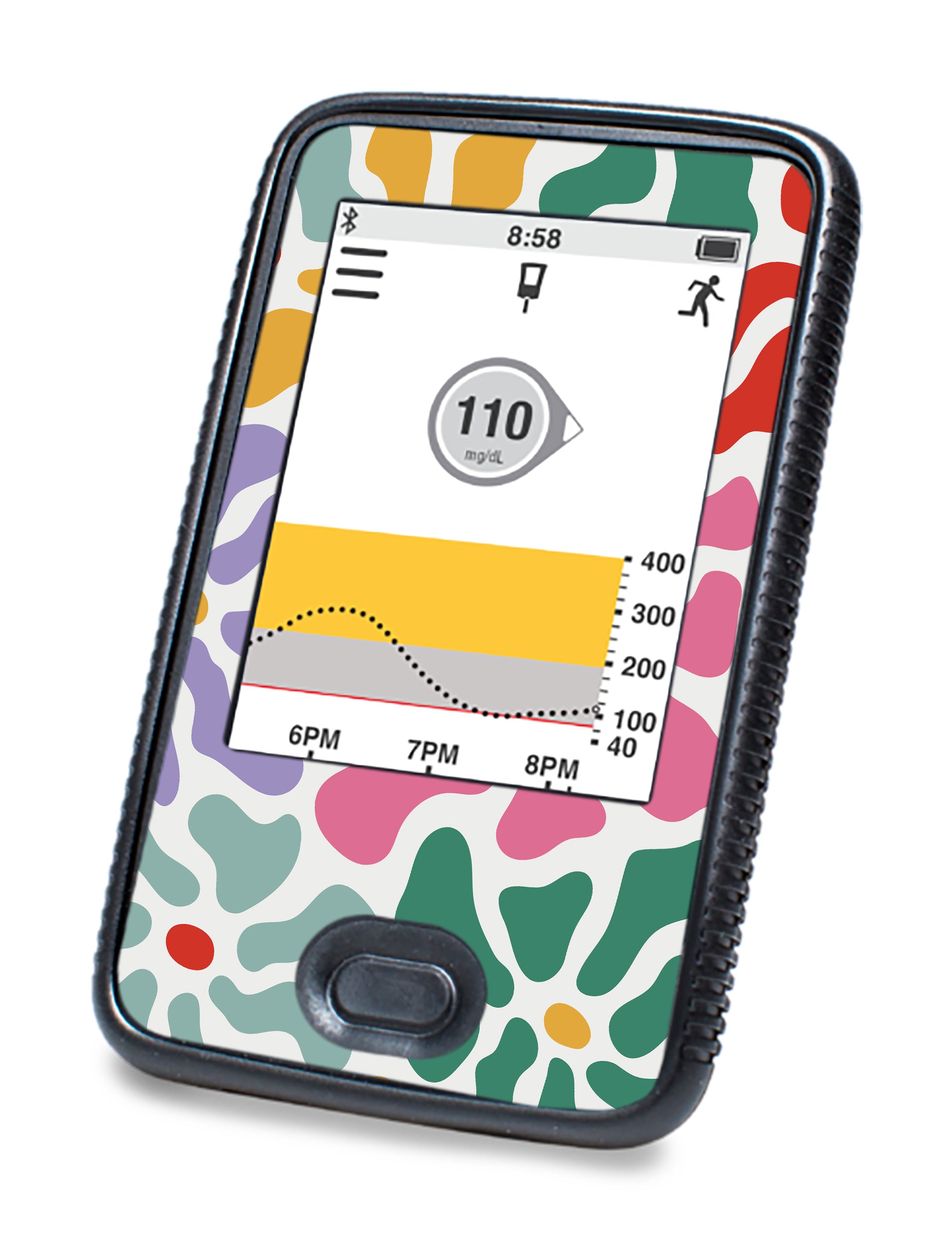 Bloom Burst Dexcom G6 Touchscreen Receiver Sticker - Pump Peelz
