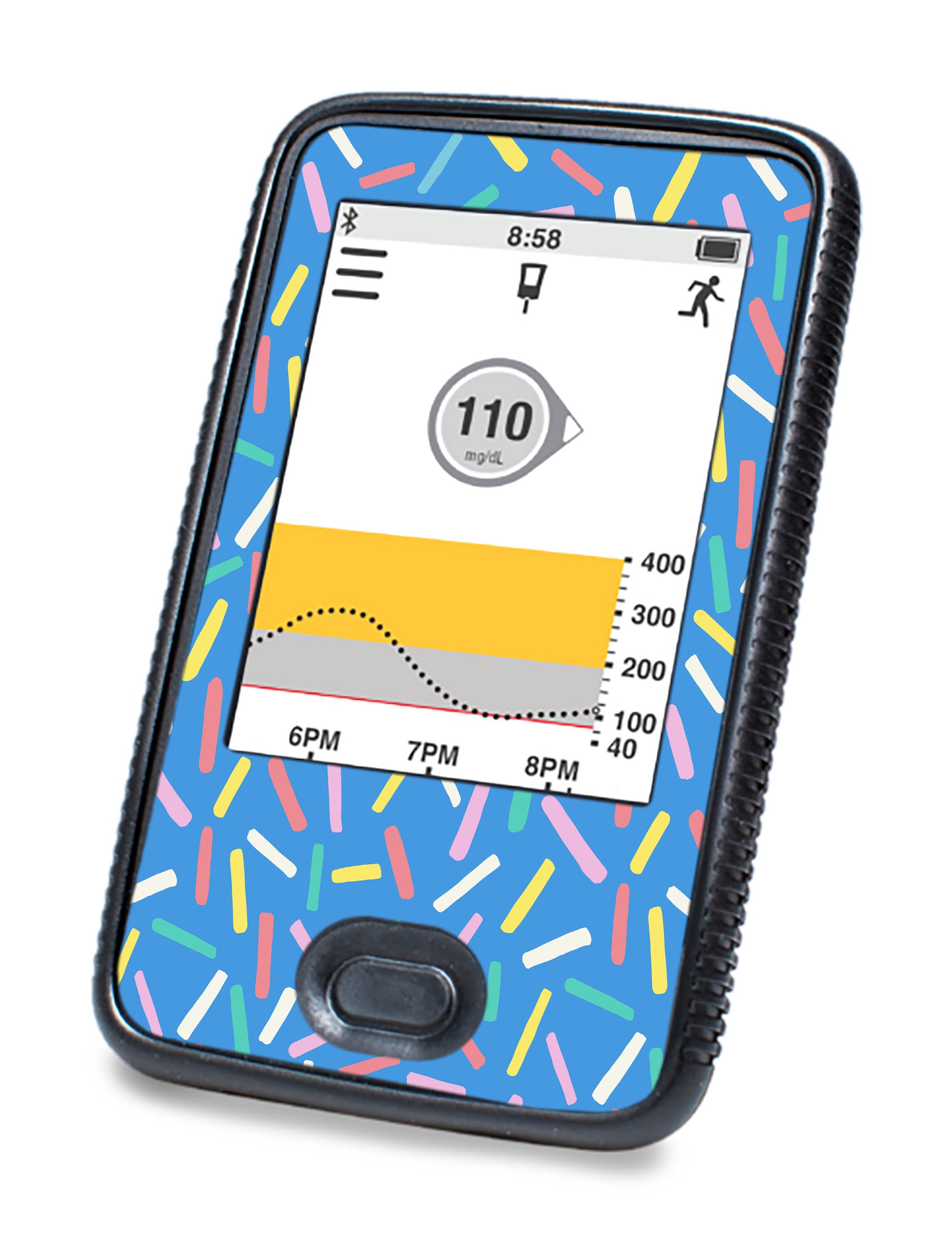 Sprinkle Pop Dexcom G6 Touchscreen Receiver Sticker - Pump Peelz