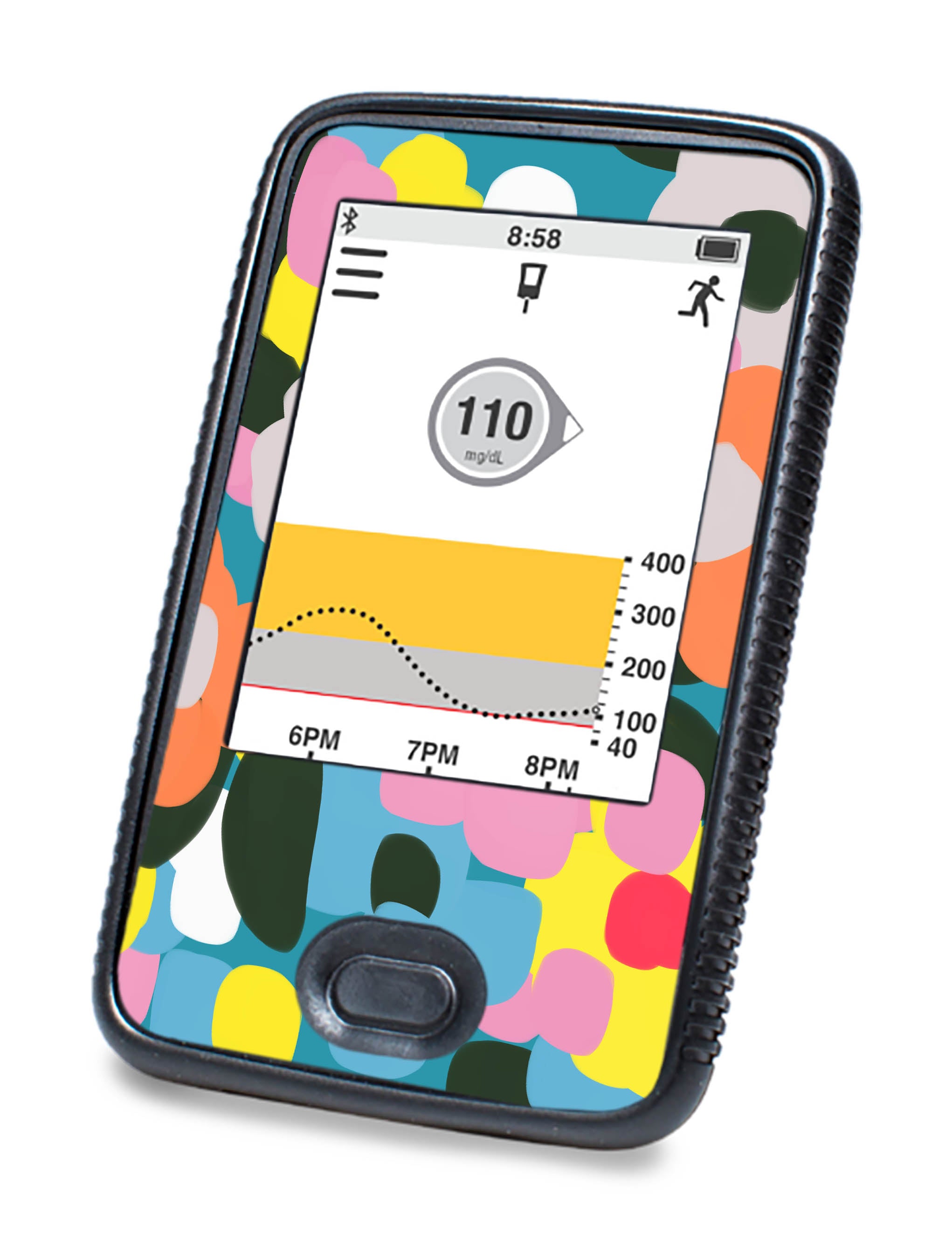 Vibrant Spring Dexcom G6 Touchscreen Receiver Sticker - Pump Peelz