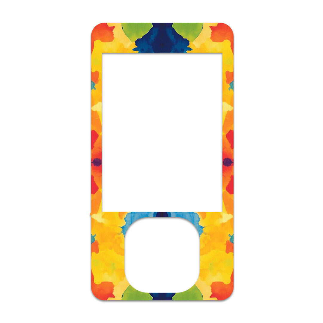 Bright Tie Dye DEXCOM G7 and G6 Touchscreen Receiver Sticker