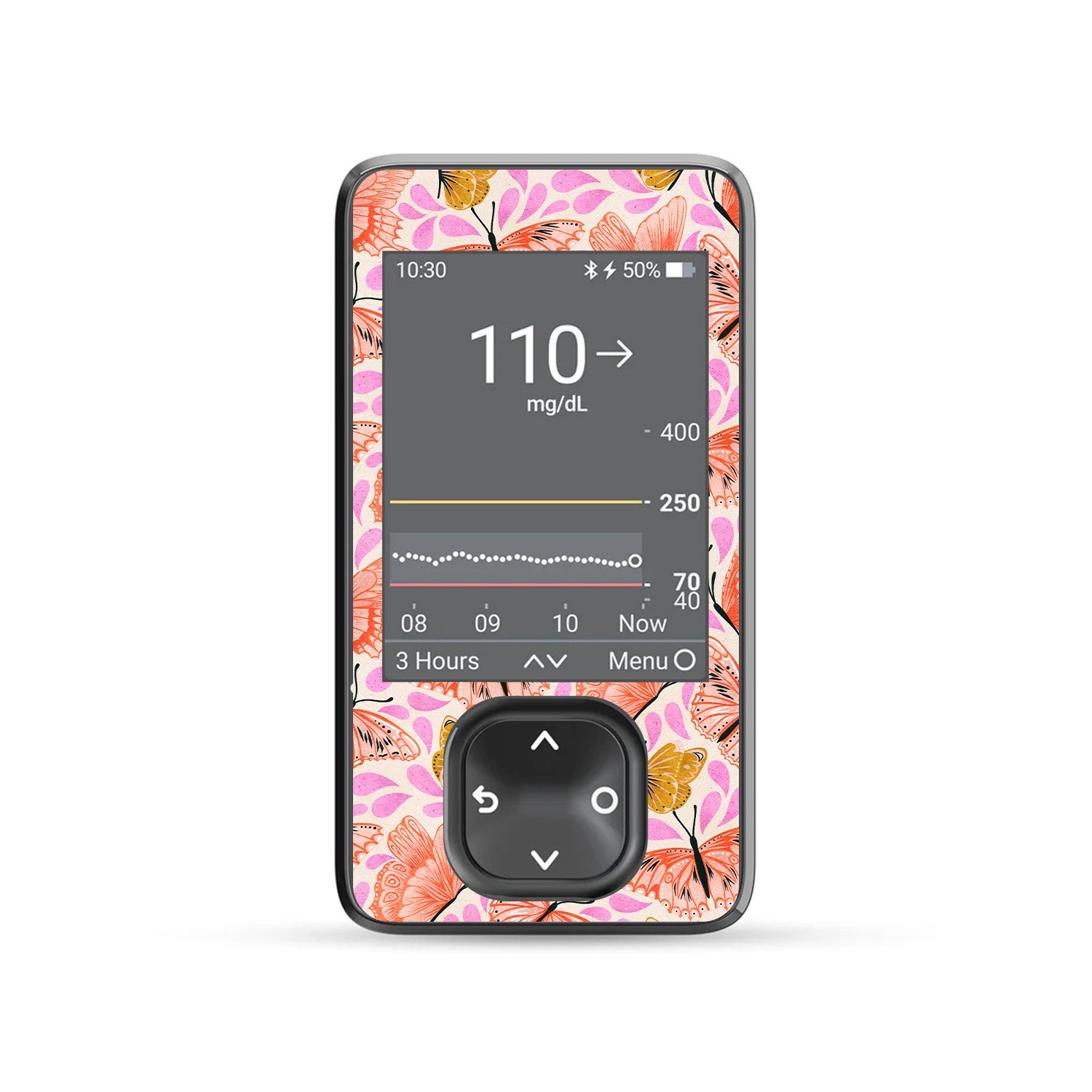 Mariposa Magic Dexcom G7 and G6 Touchscreen Receiver Sticker - Pump Peelz