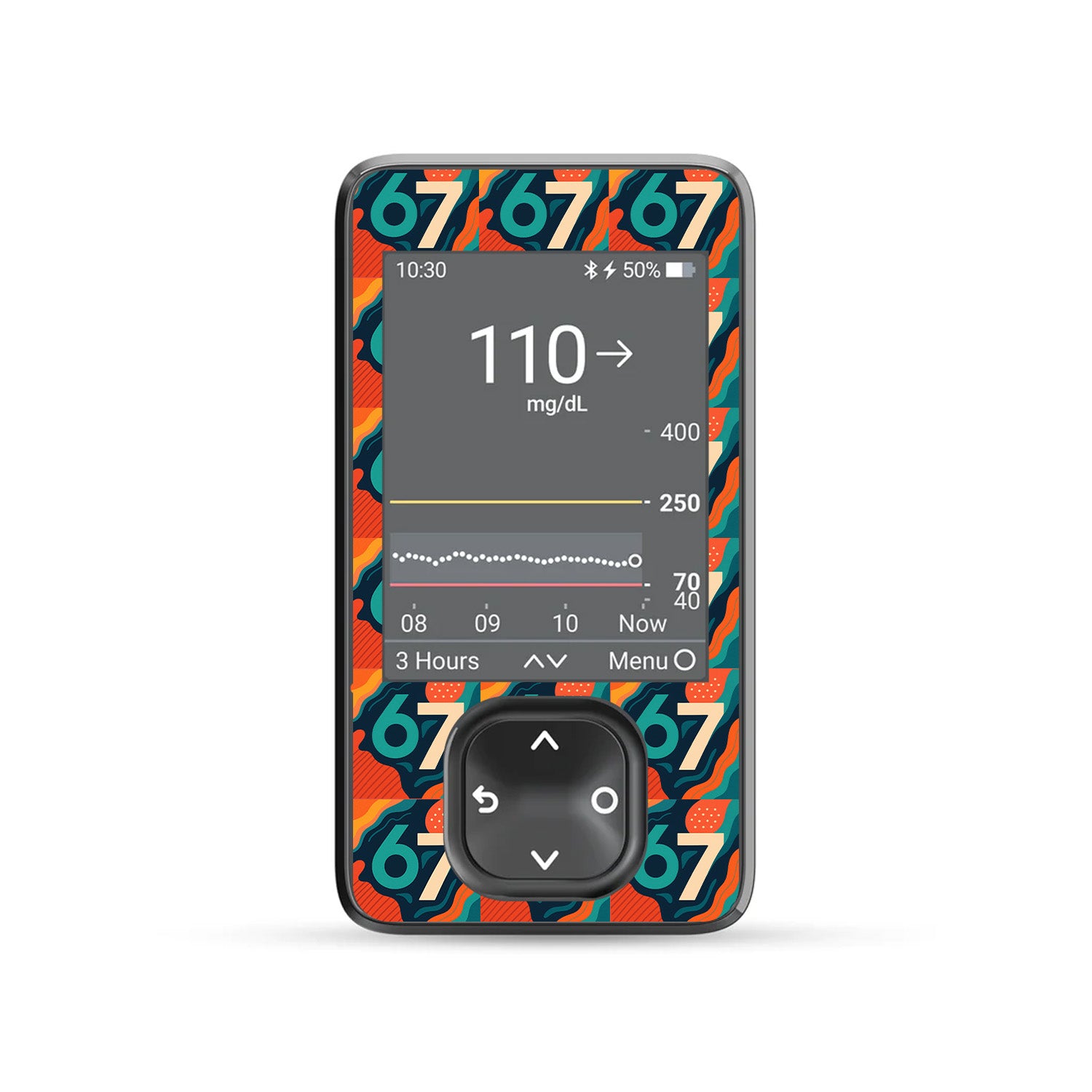 6/7 Dexcom G7 and G6 Touchscreen Receiver Sticker - Pump Peelz