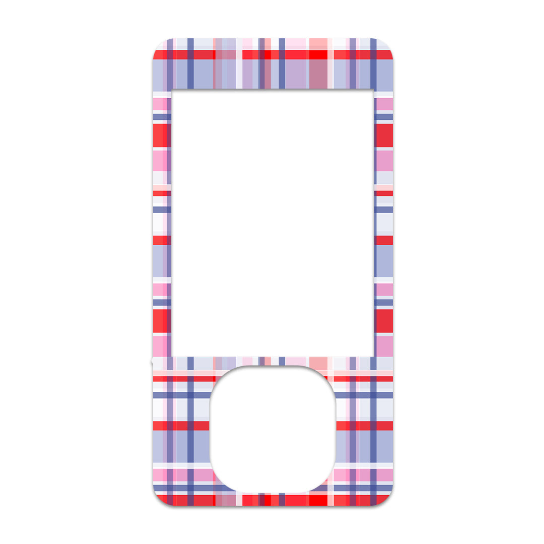 Party Plaid Dexcom G7 and G6 Touchscreen Receiver Sticker - Pump Peelz