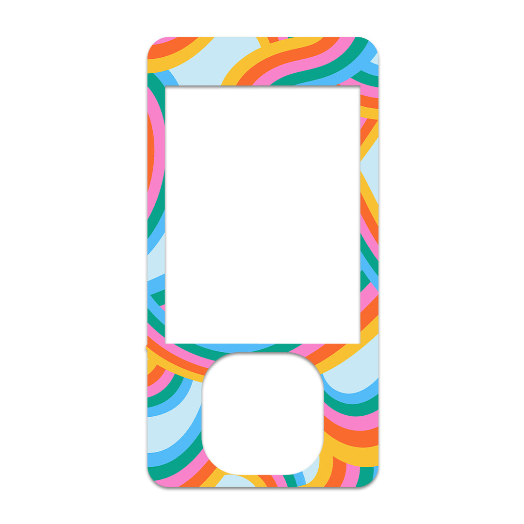 Retro Pop Dexcom G7 and G6 Touchscreen Receiver Sticker - Pump Peelz