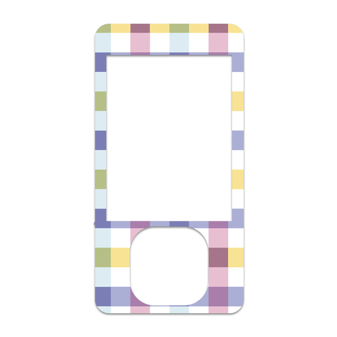 Spring Plaid DEXCOM G7 and G6 Touchscreen Receiver Sticker