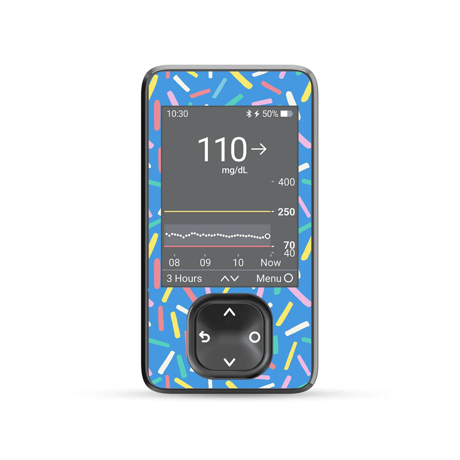 Sprinkle Pop Dexcom G7 and G6 Touchscreen Receiver Sticker - Pump Peelz