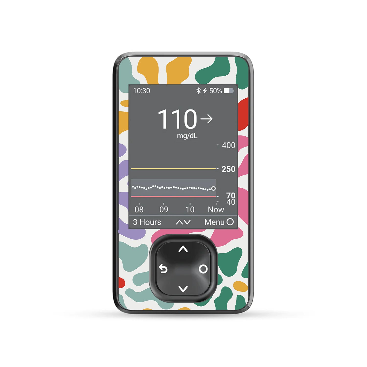 Bloom Burst Dexcom G7 and G6 Touchscreen Receiver Sticker - Pump Peelz