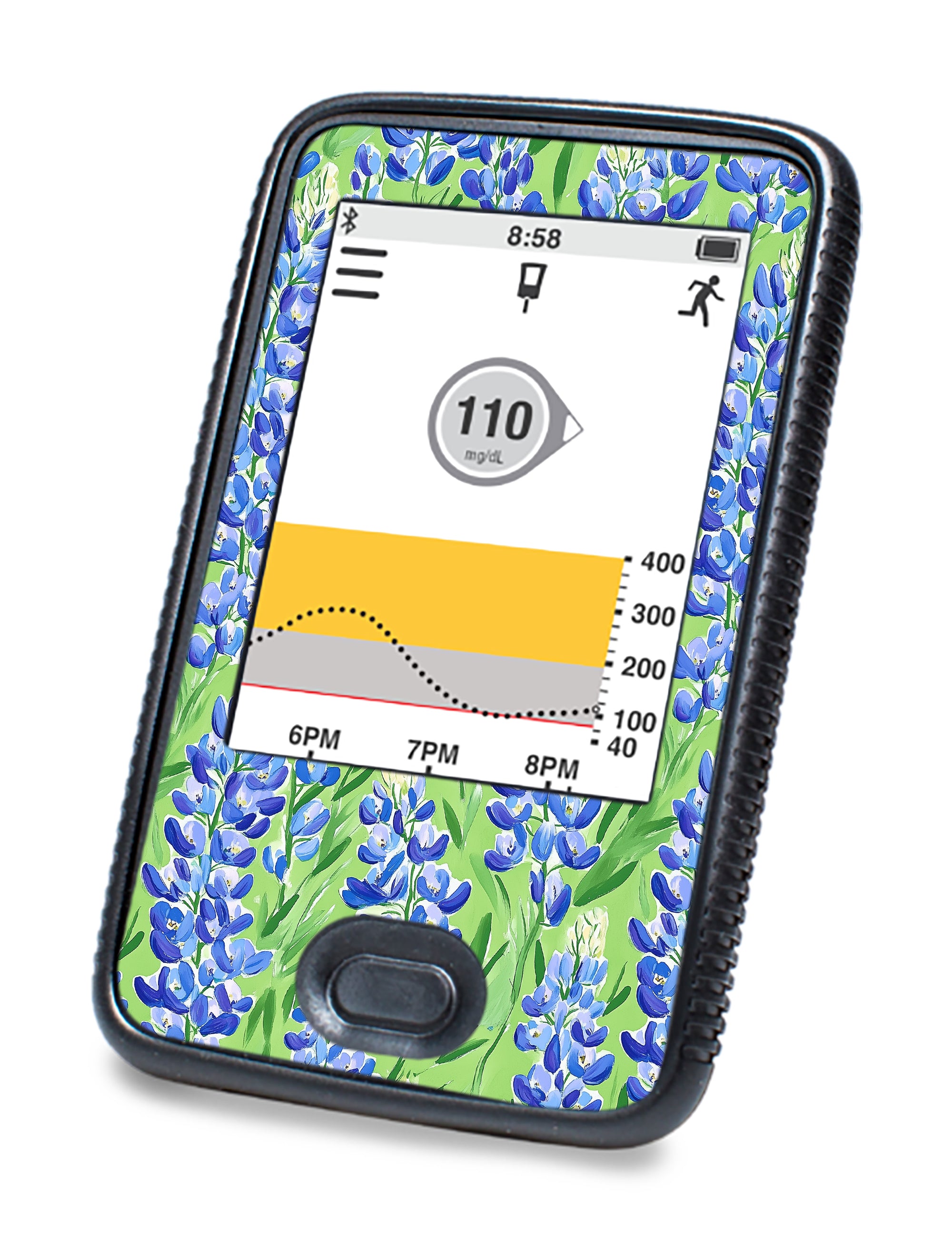 Blue Blooms DEXCOM G6 Touchscreen Receiver