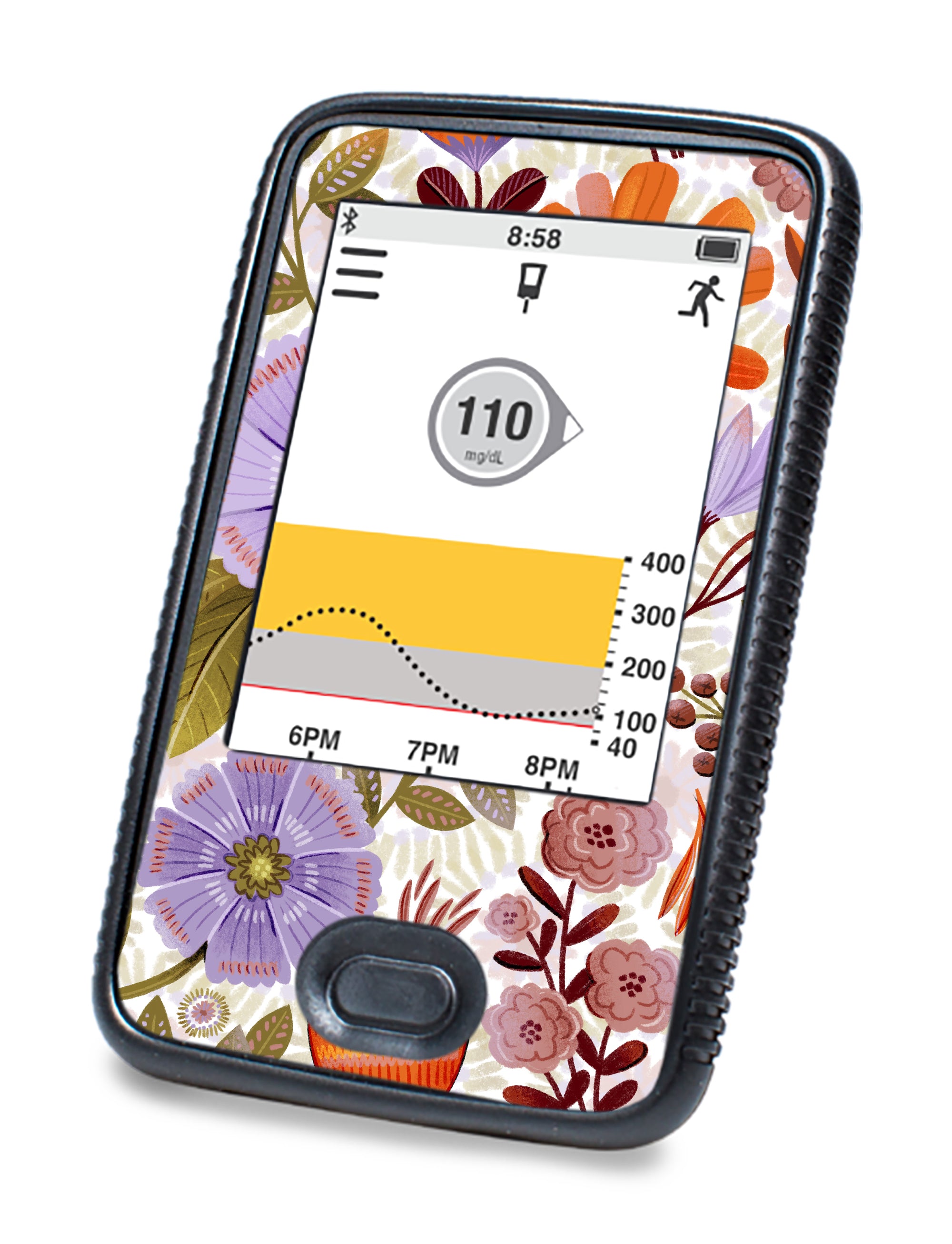Autumn Meadow Dexcom G6 Touchscreen Receiver Sticker - Pump Peelz