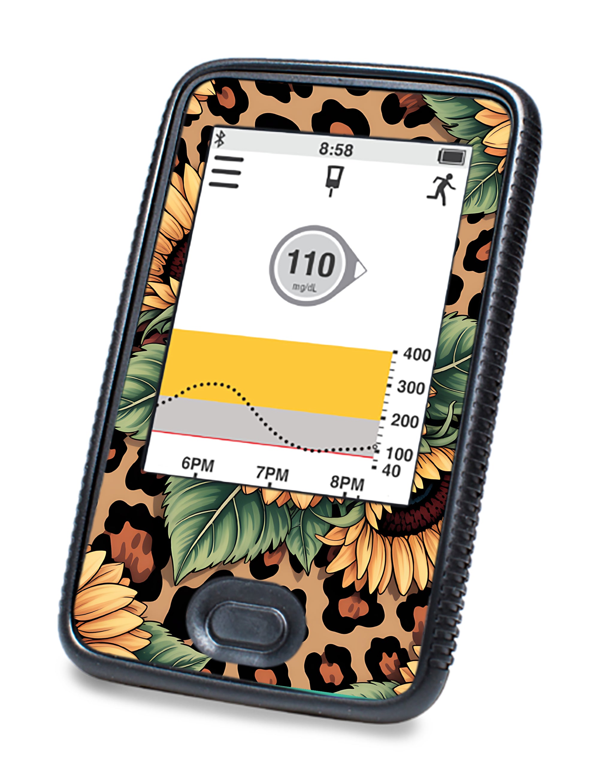 Wild Sunflower Dexcom G6 Touchscreen Receiver Sticker - Pump Peelz