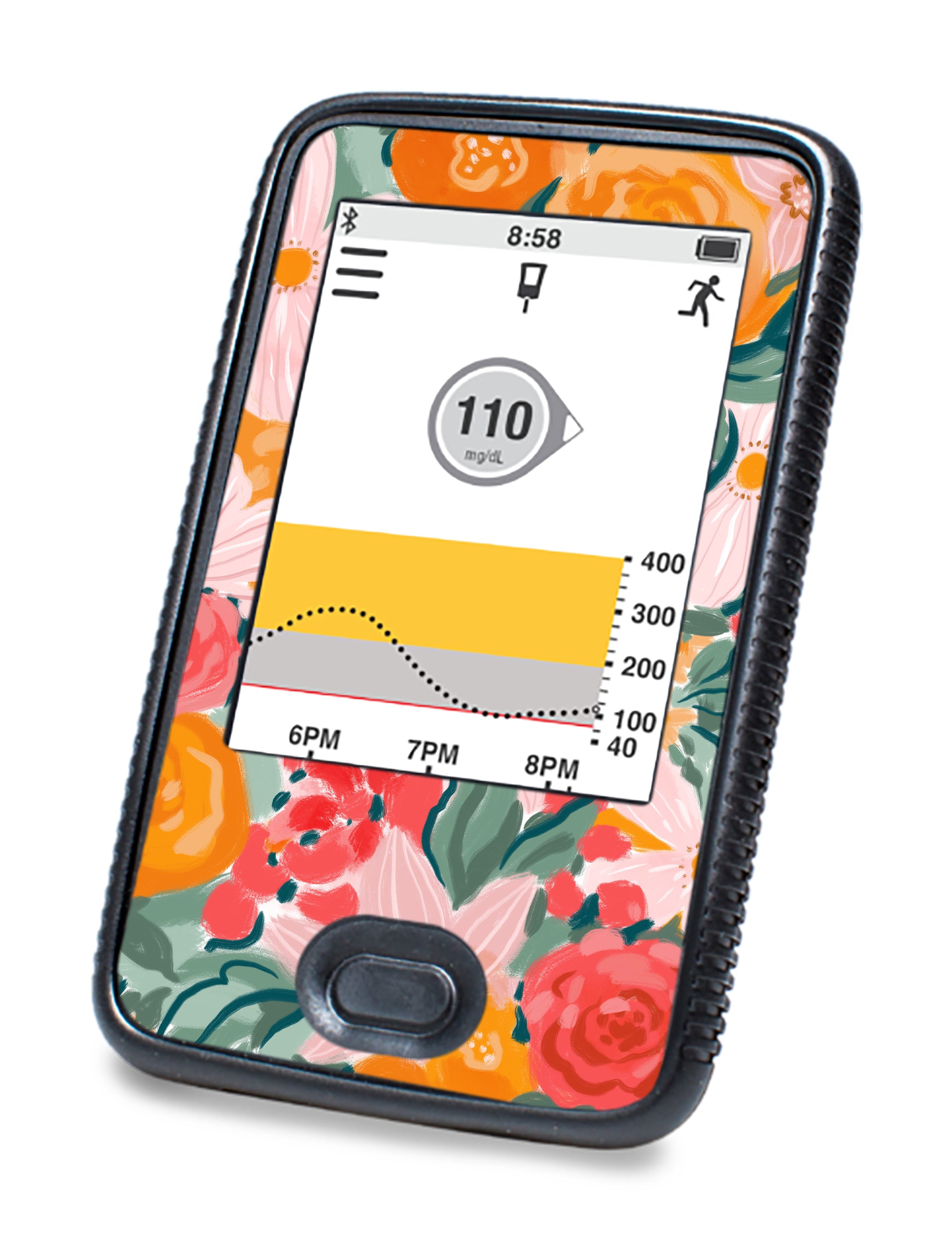 Blush Blossom DEXCOM G6 Touchscreen Receiver