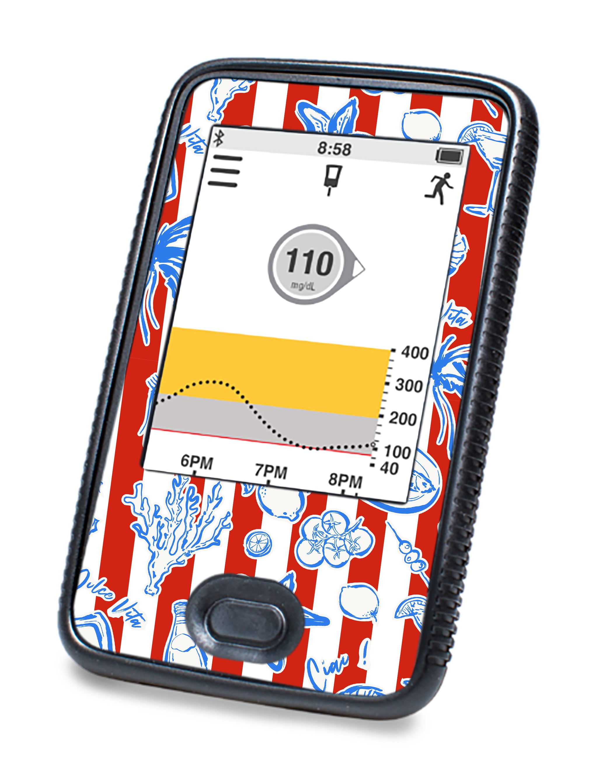 Spritz Parade Dexcom G6 Touchscreen Receiver Sticker - Pump Peelz