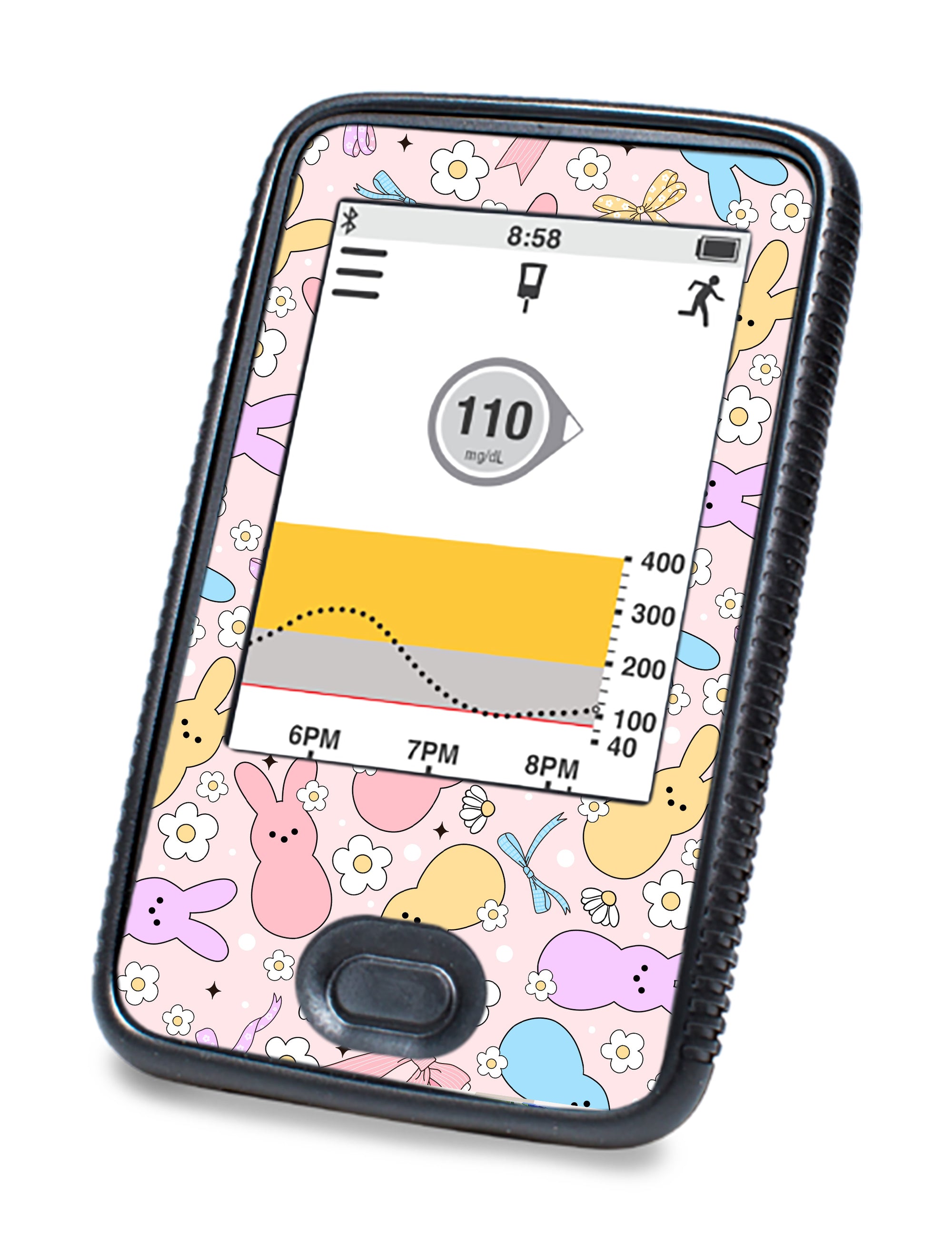 Hoppy Spring Dexcom G6 Touchscreen Receiver Sticker - Pump Peelz