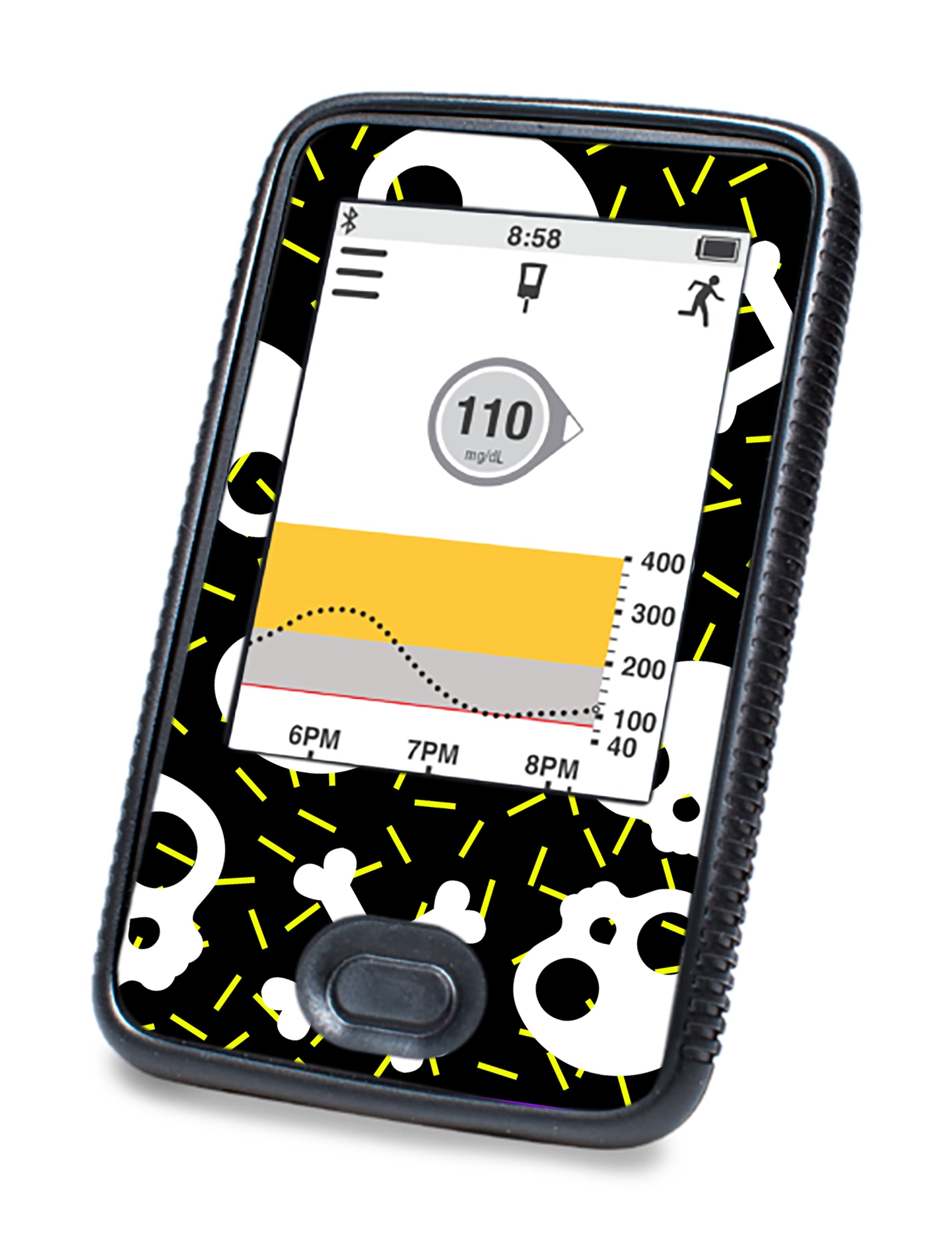 Bone Pop Dexcom G6 Touchscreen Receiver Sticker - Pump Peelz