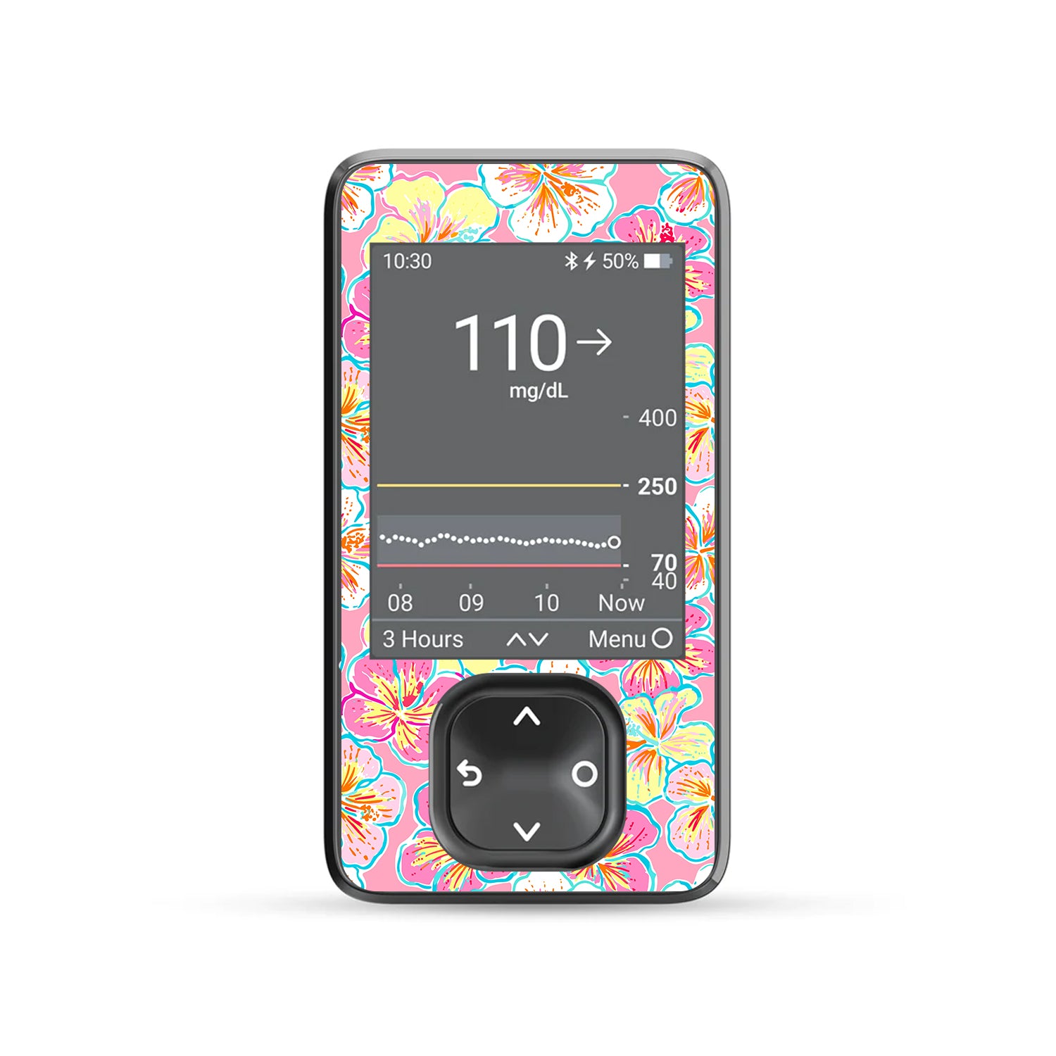 Tropic Crush Dexcom G7 Touchscreen Receiver Sticker - Pump Peelz