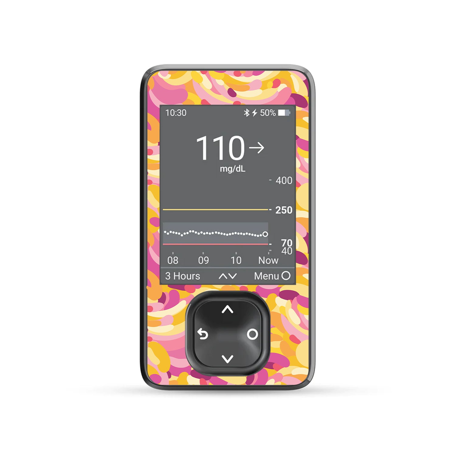 Jelly Swirl Dexcom G7 Touchscreen Receiver Sticker - Pump Peelz