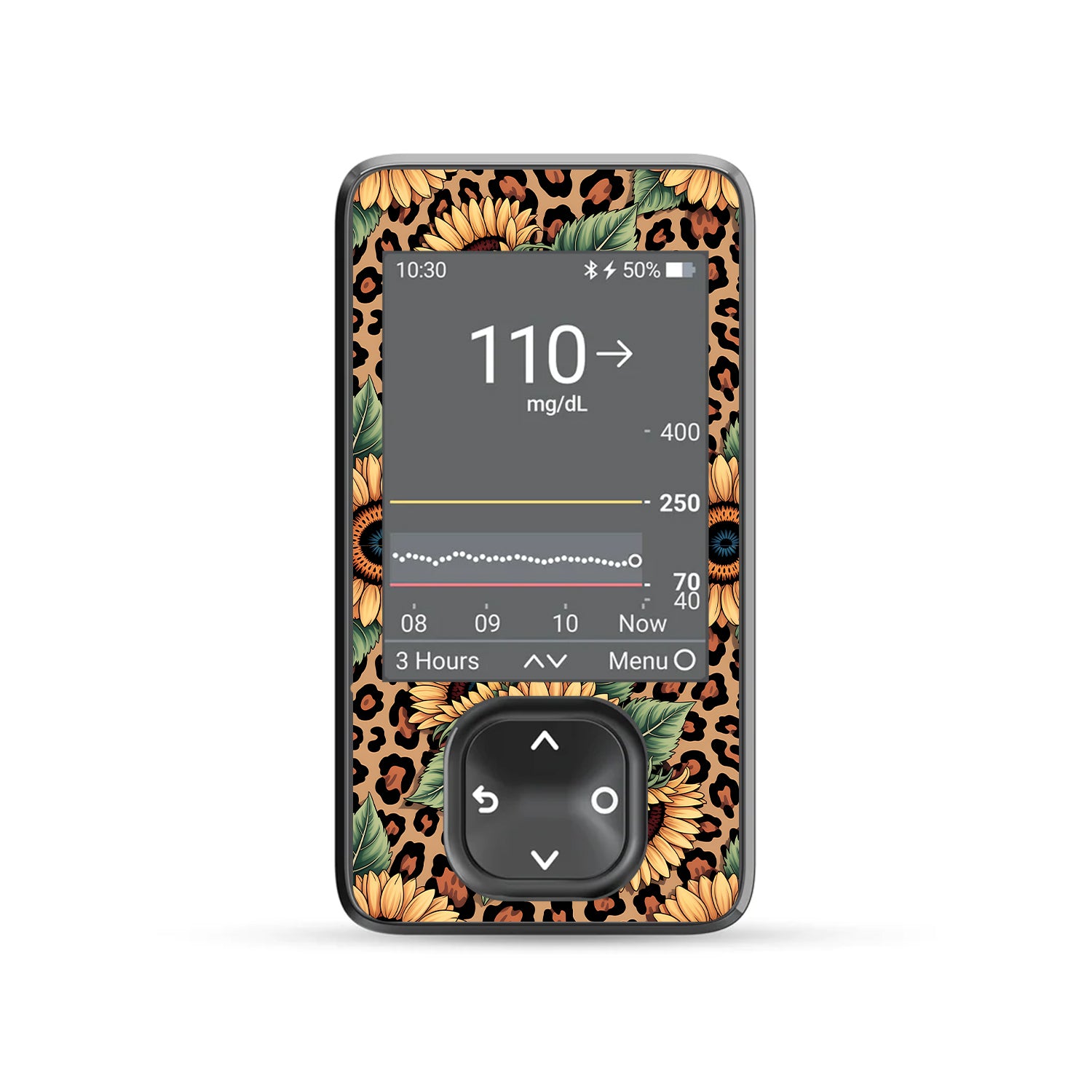 Wild Sunflower Dexcom G7 Touchscreen Receiver Sticker - Pump Peelz
