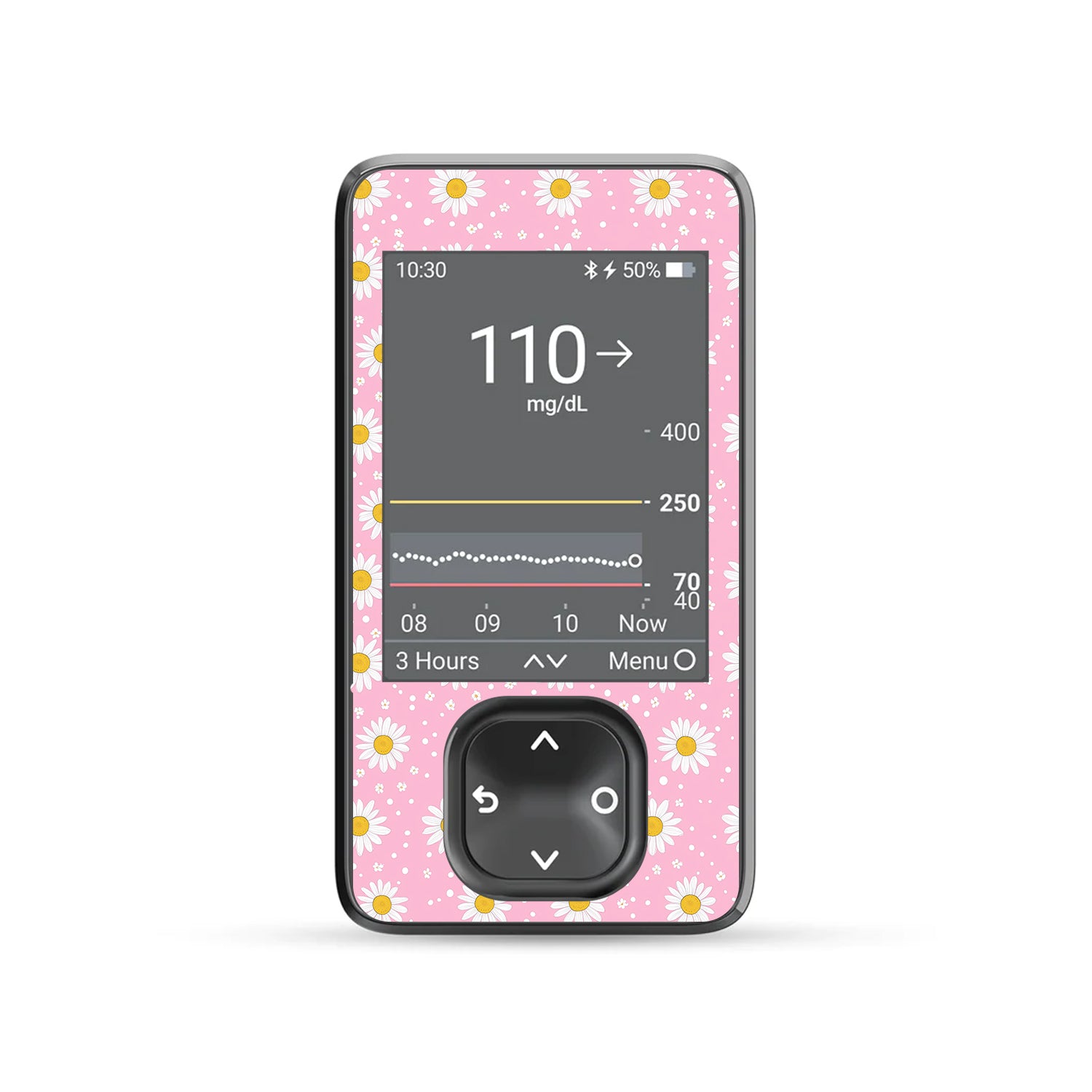 Spring Daisy Dexcom G7 Touchscreen Receiver Sticker - Pump Peelz