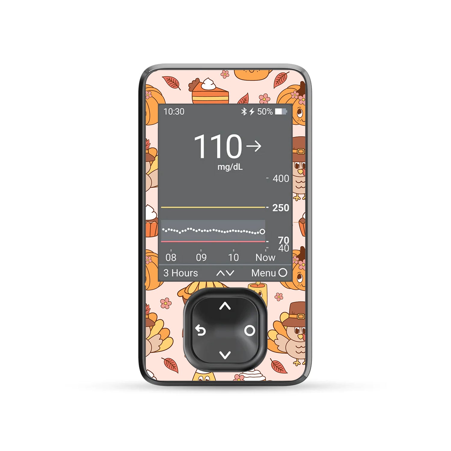 Cozy Harvest Dexcom G7  Touchscreen Receiver Sticker - Pump Peelz
