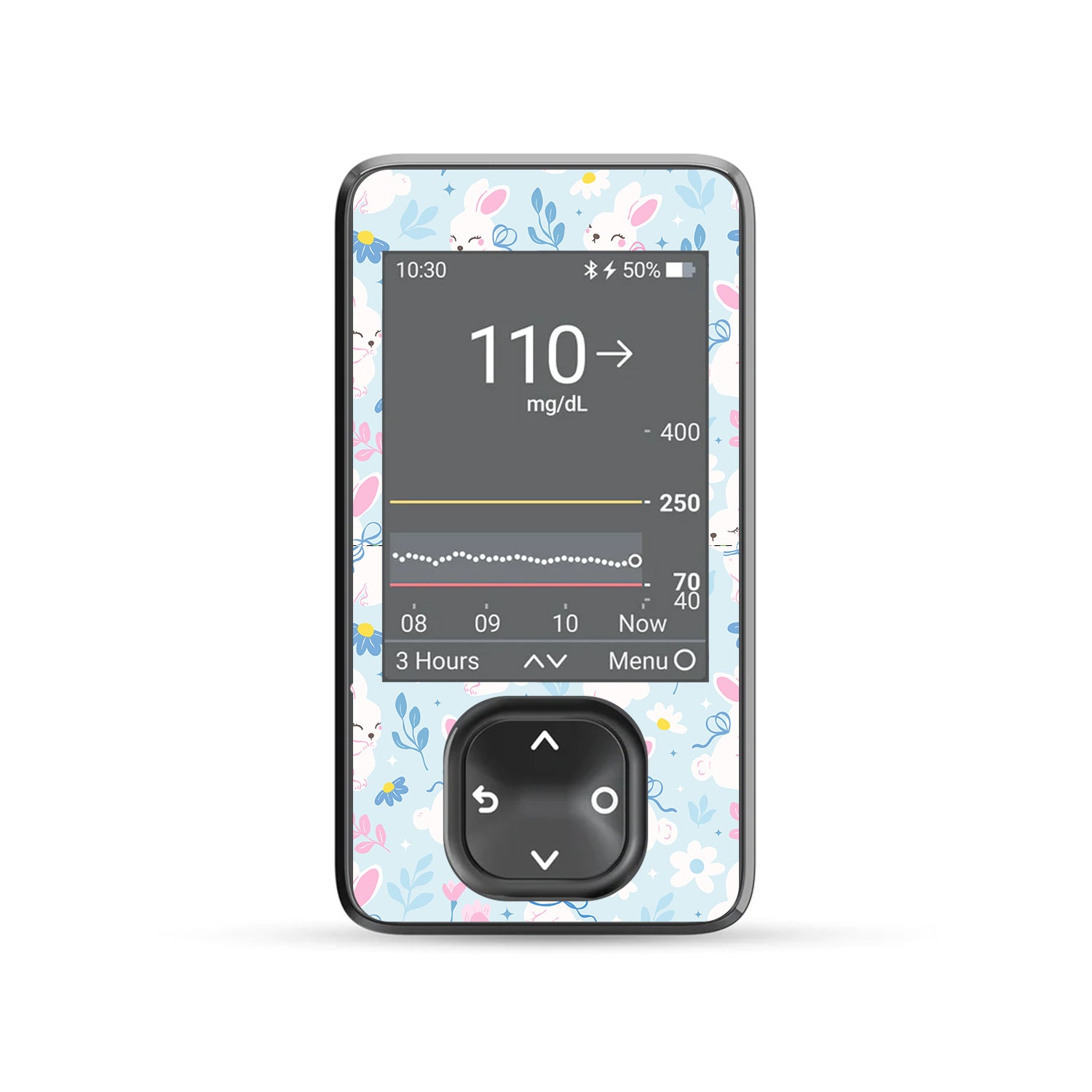 Sweet Bunnies Dexcom G7 Touchscreen Receiver Sticker - Pump Peelz