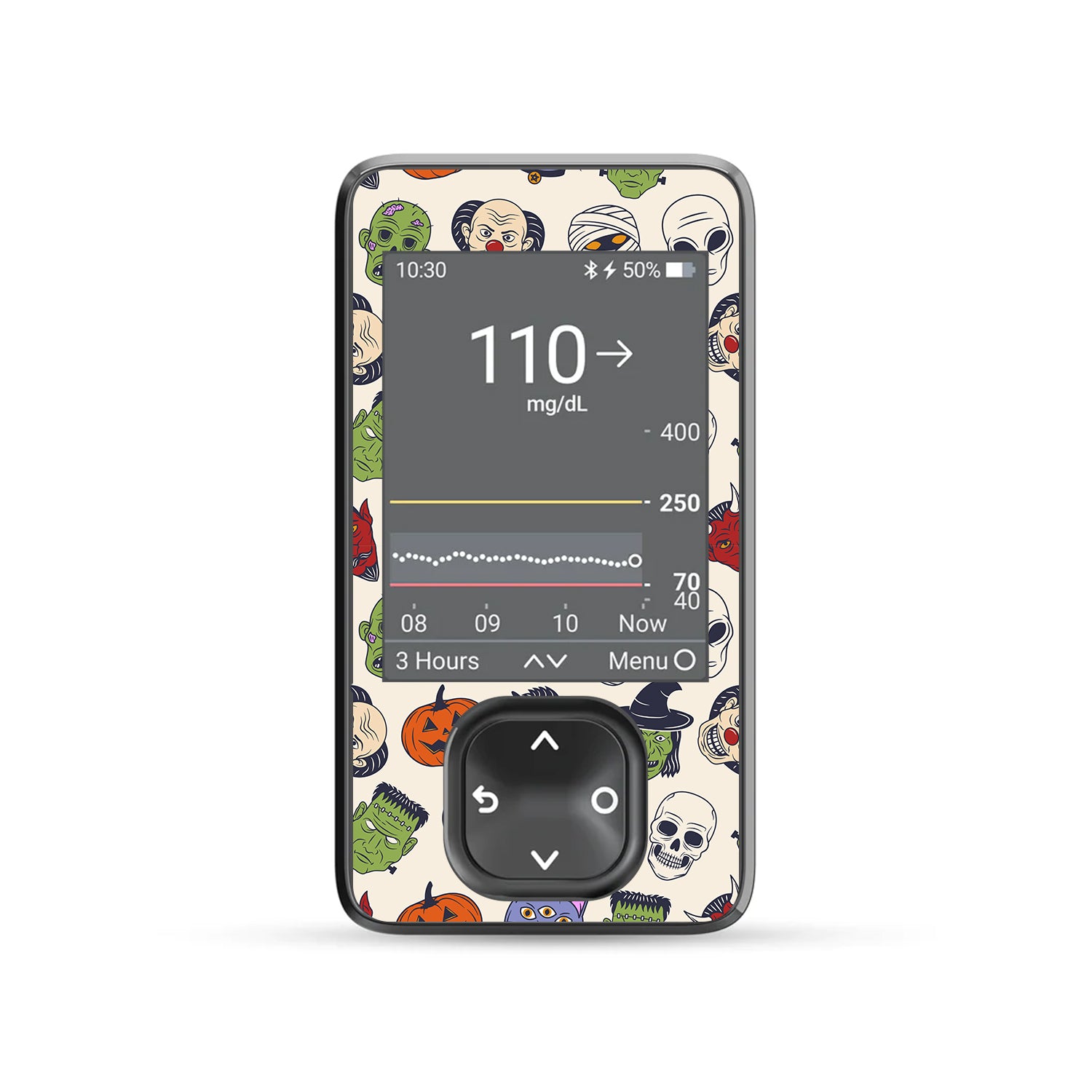 Monster Mash Dexcom G7 Touchscreen Receiver Sticker - Pump Peelz