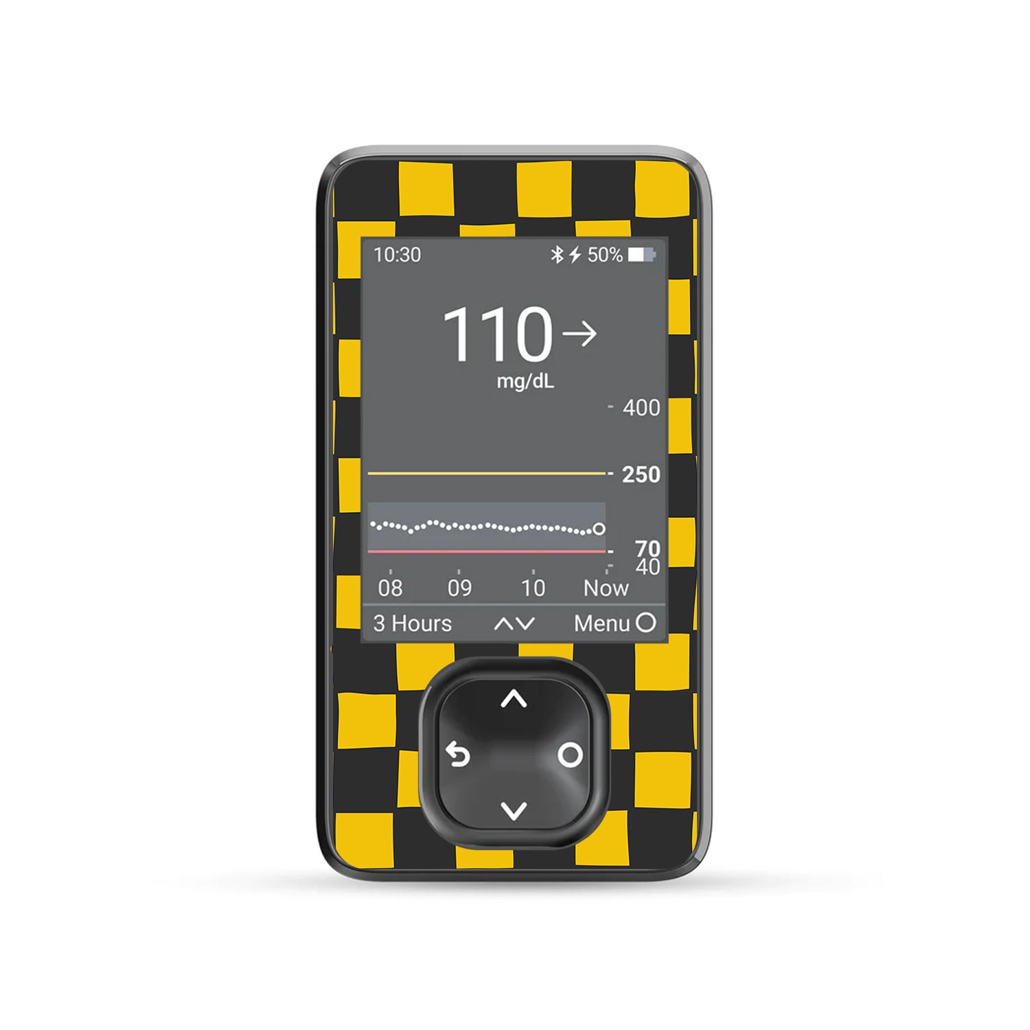 Charlie Check Dexcom G7 Touchscreen Receiver Sticker - Pump Peelz