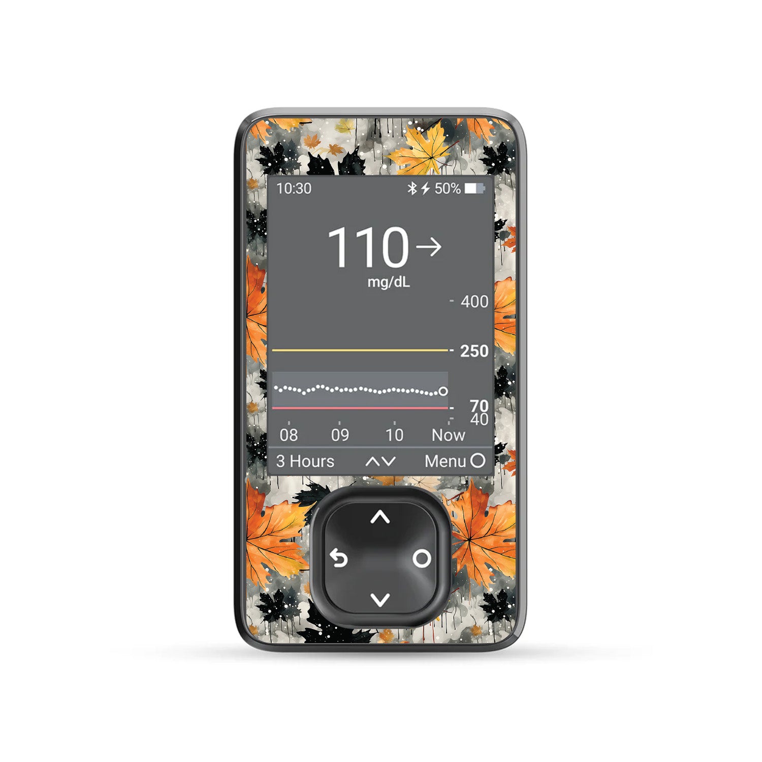 Fall Camo DEXCOM G7 and Stelo and G6 Touchscreen Receiver Sticker-Pump Peelz