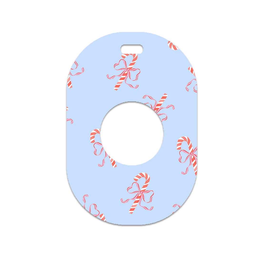 Candy Cane Lane Eversense 365 Smart Transmitter Sticker - Pump Peelz