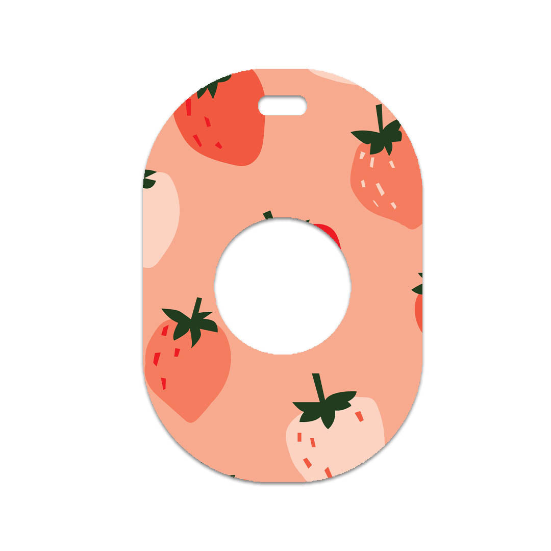 Strawberry Sweet Eversense 365 Smart Transmitter Sticker - Pump Peelz